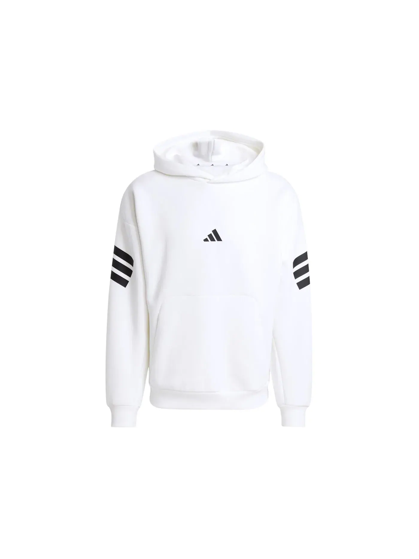 Мужская худи с принтом Adidas Future Icons 3-Stripes Hoodie — изображение 1 из 1, белый