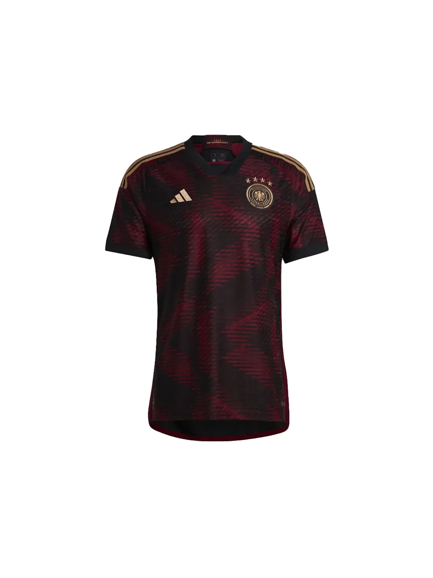 Мужская футбольная джерси аутентичная Германия 22 Away Jersey Adidas — изображение 1 из 2, черный бордовый