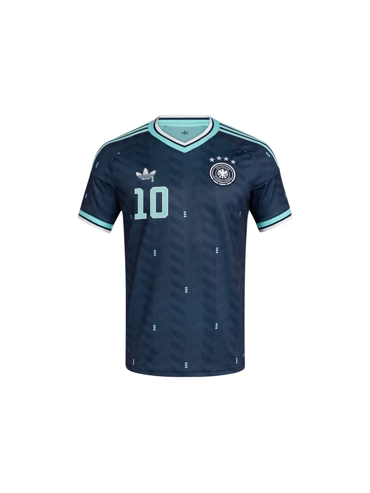 Мужская футболка с принтом Jersey Adidas — изображение 1 из 1, темно-синий