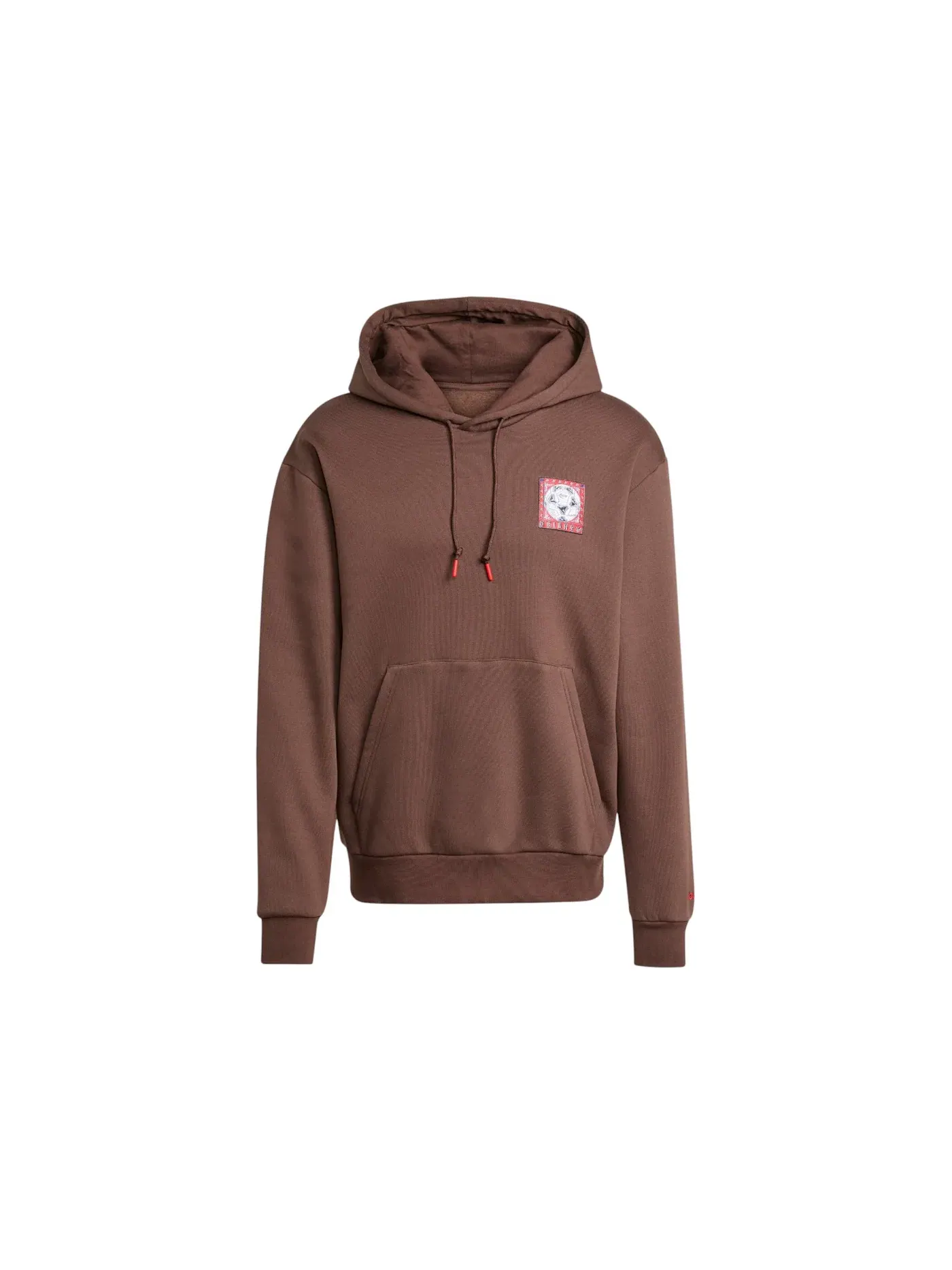 Мужская худи с принтом Adidas Hoodie — изображение 1 из 1, коричневый
