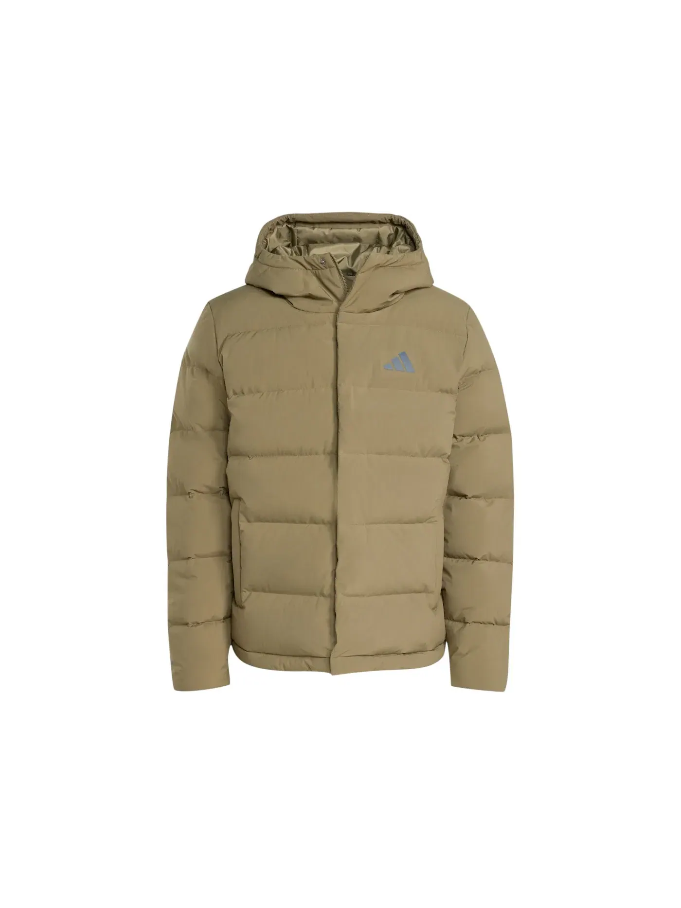 Мужская куртка с капюшоном утепленная Climawarm Helionic Hooded Down Jacket Adidas — изображение 1 из 1, оливковый