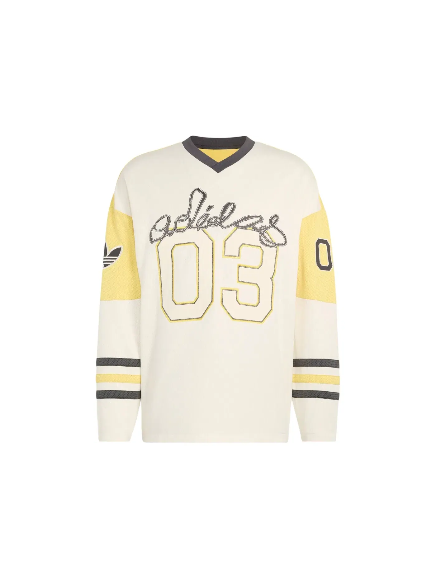 Мужская футболка с длинным рукавом Jersey Adidas — изображение 1 из 1, желтый