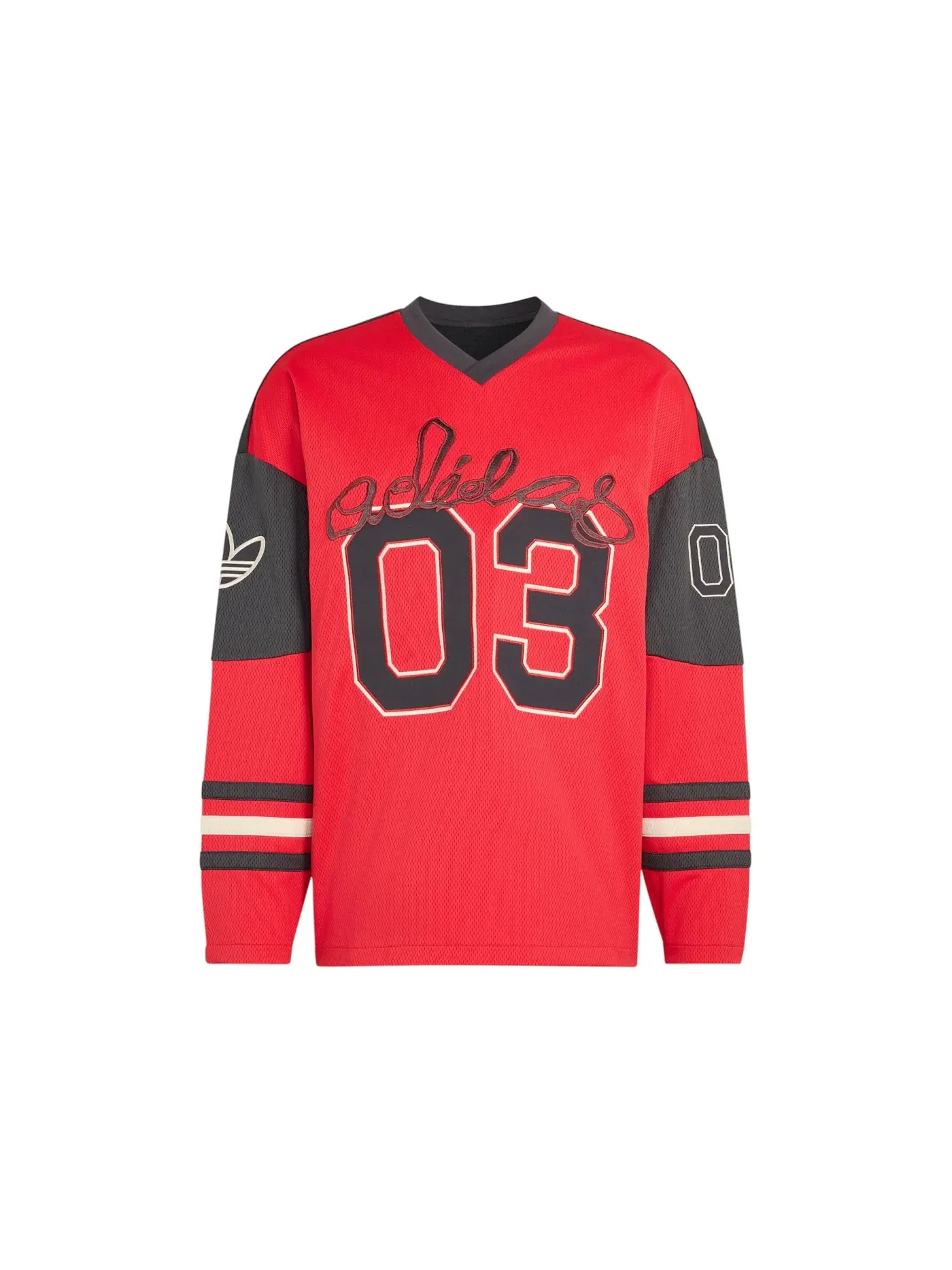 Мужская футболка с длинным рукавом Jersey Adidas — изображение 1 из 1, рубин