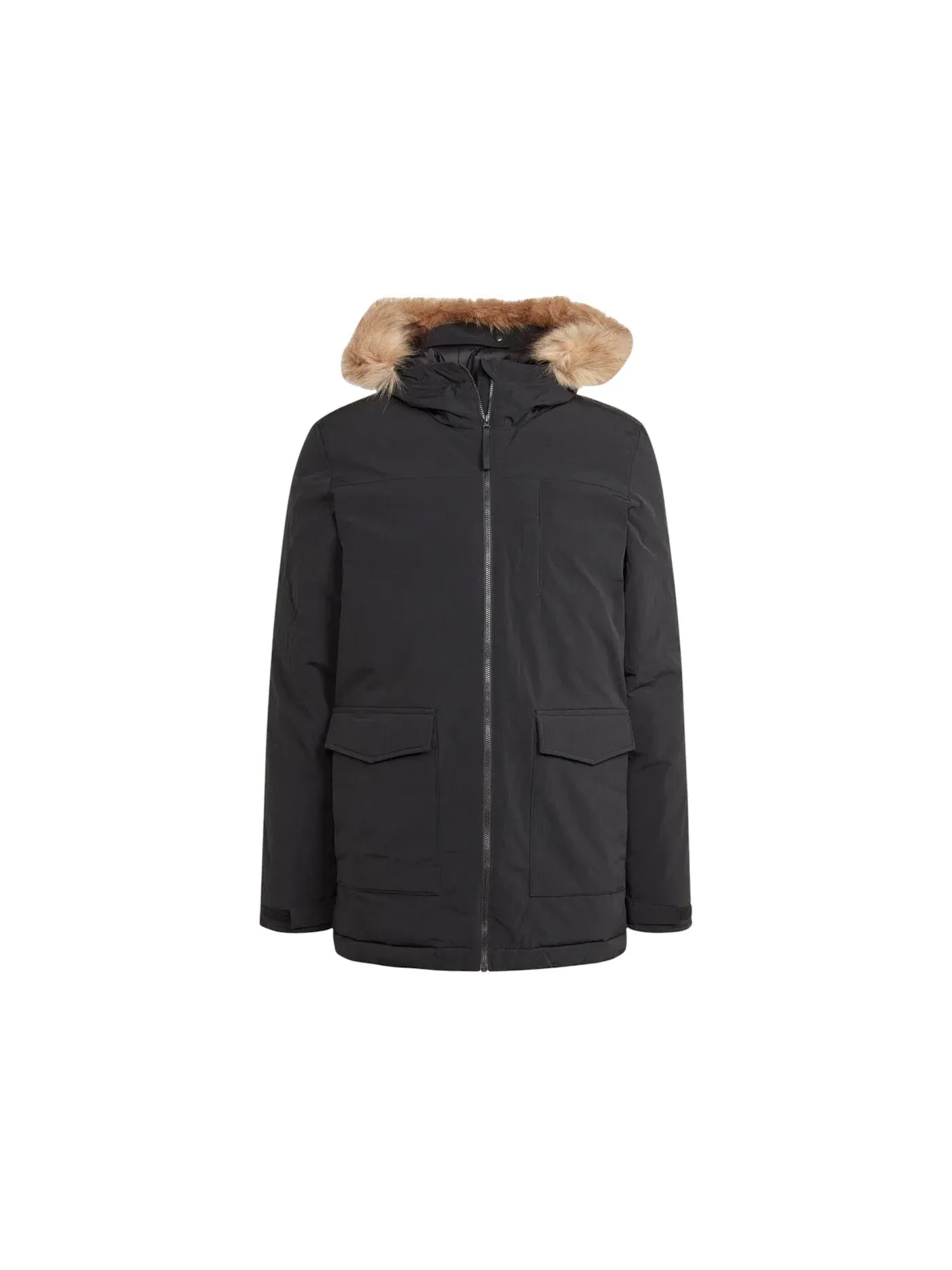Мужское пальто-парка с капюшоном из искусственного меха Parka Adidas