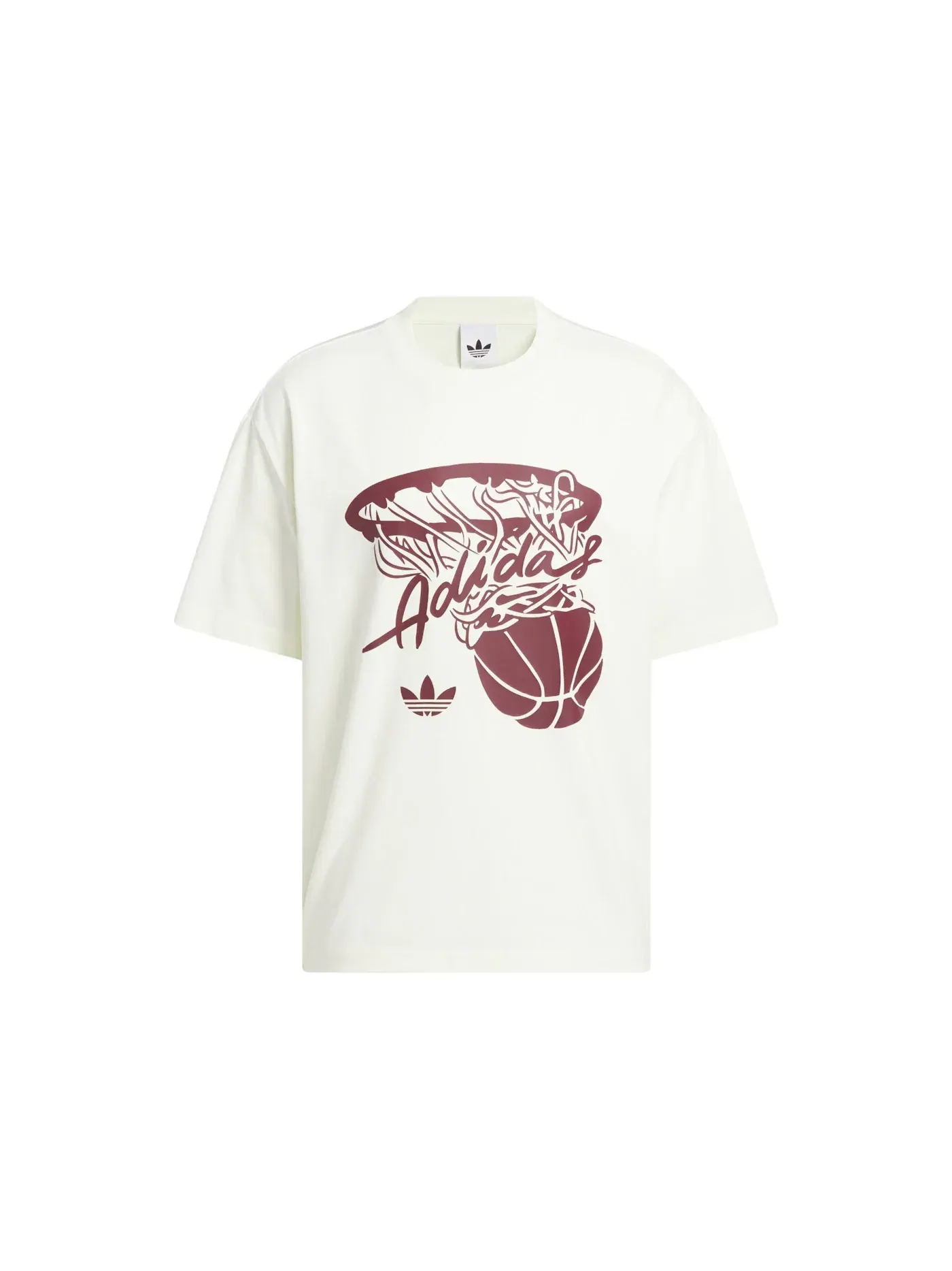 Мужская футболка с принтом Adidas Hot Shot Graphic Tee — изображение 1 из 1, белый