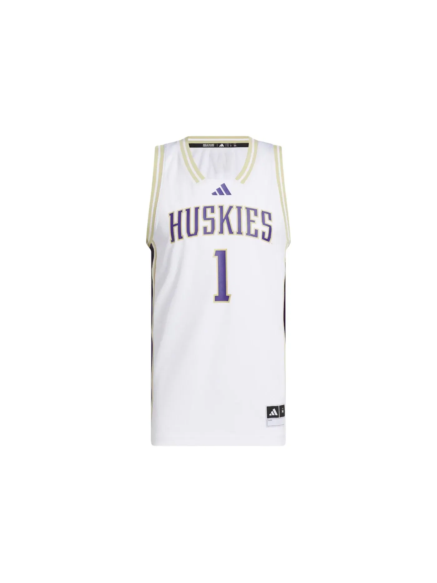 Мужская джерси Adidas Huskies Home Swingman Washington White — изображение 1 из 1