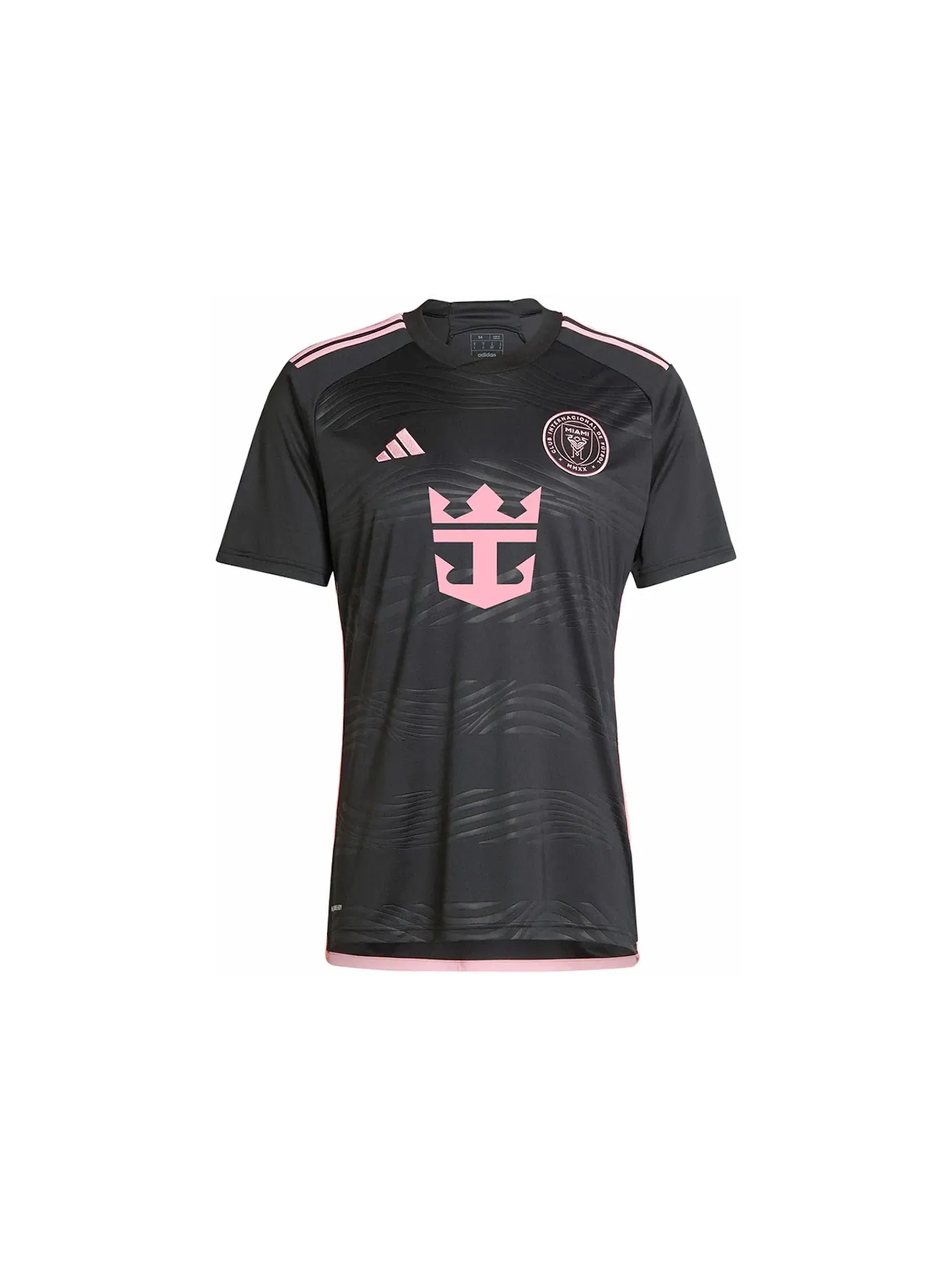 Мужская футбольная футболка с длинным рукавом Jersey Adidas — изображение 1 из 1, черный розовый