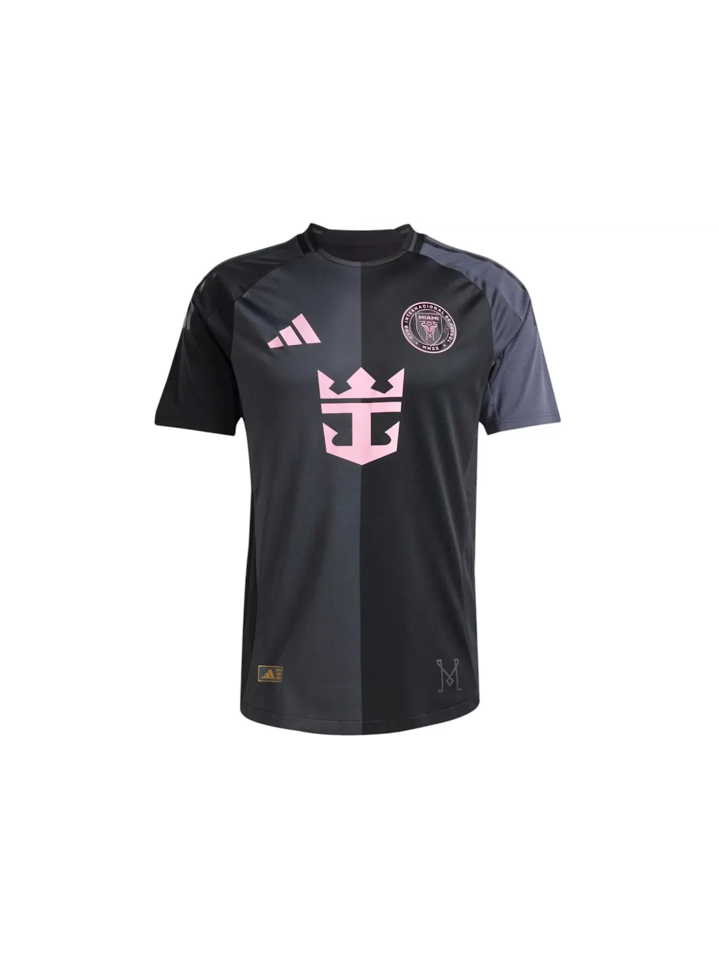Мужская футбольная джерси с принтом Inter Miami CF Messi Away Authentic Jersey Adidas — изображение 1 из 2, черный