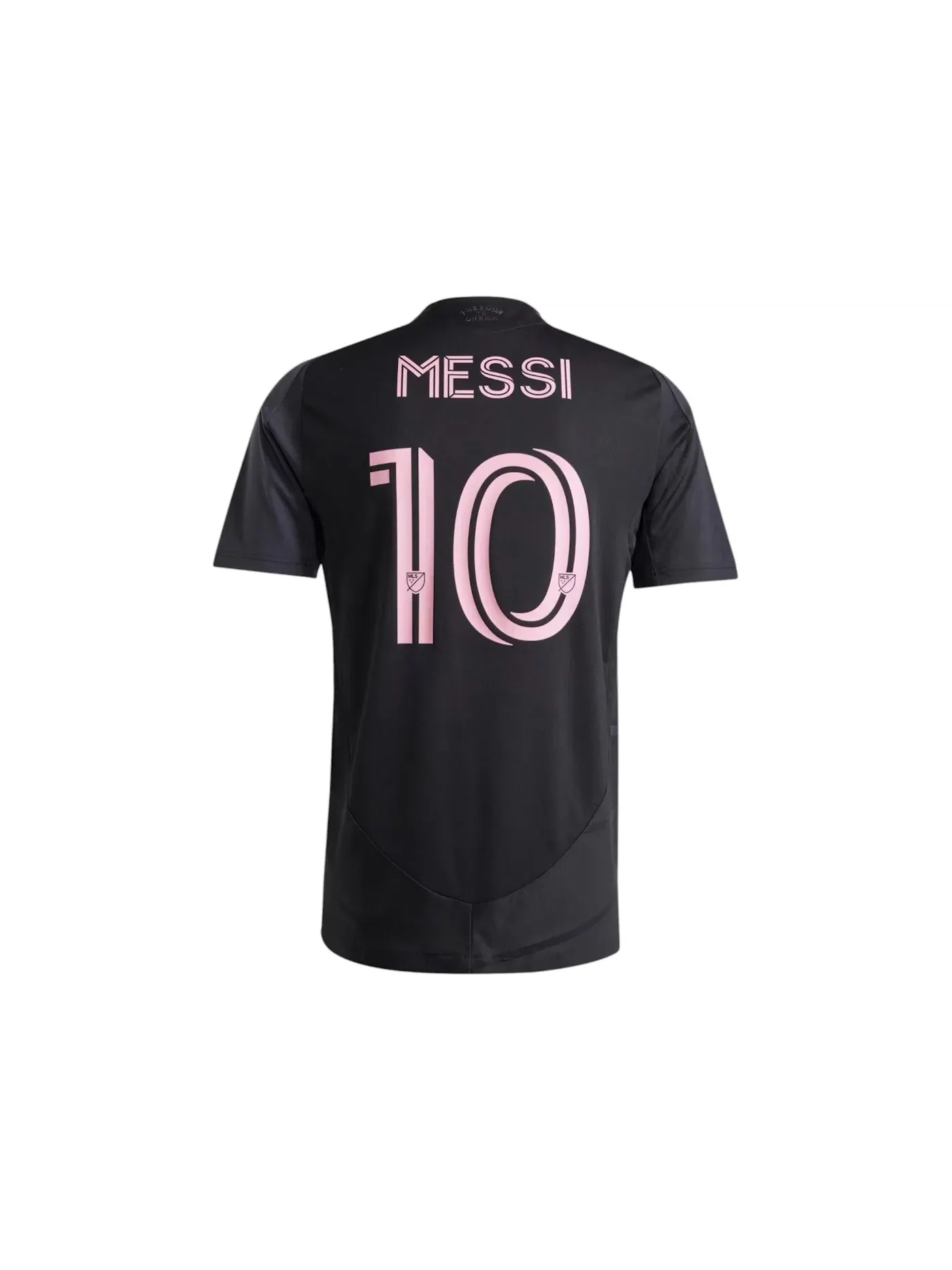 Мужская футбольная джерси с принтом Inter Miami CF Messi Away Authentic Jersey Adidas — изображение 2 из 2, черный