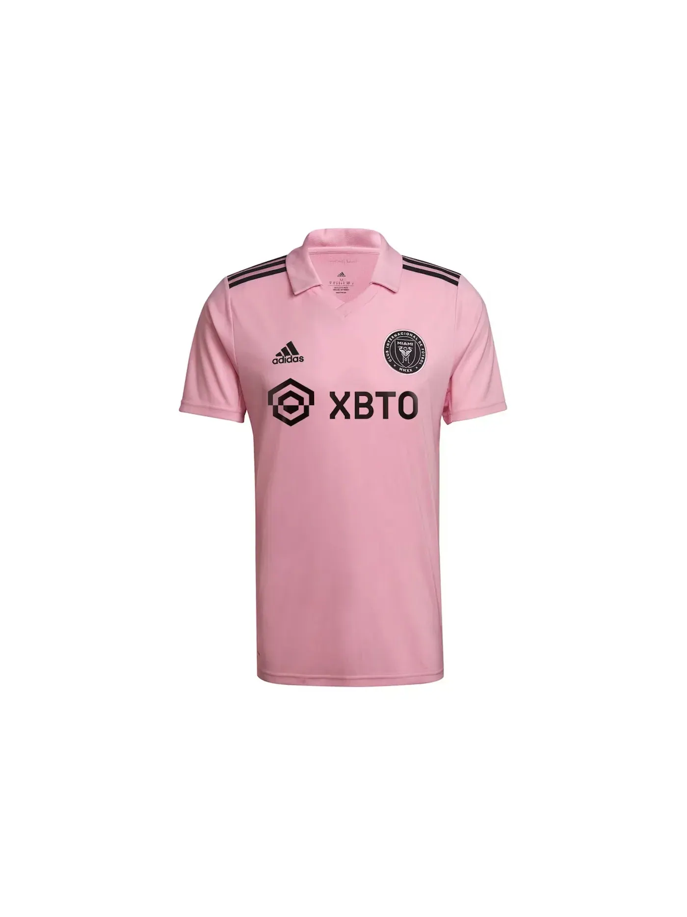 Мужская футбольная джерси с длинным рукавом Jersey Adidas — изображение 1 из 2, розовый/черный