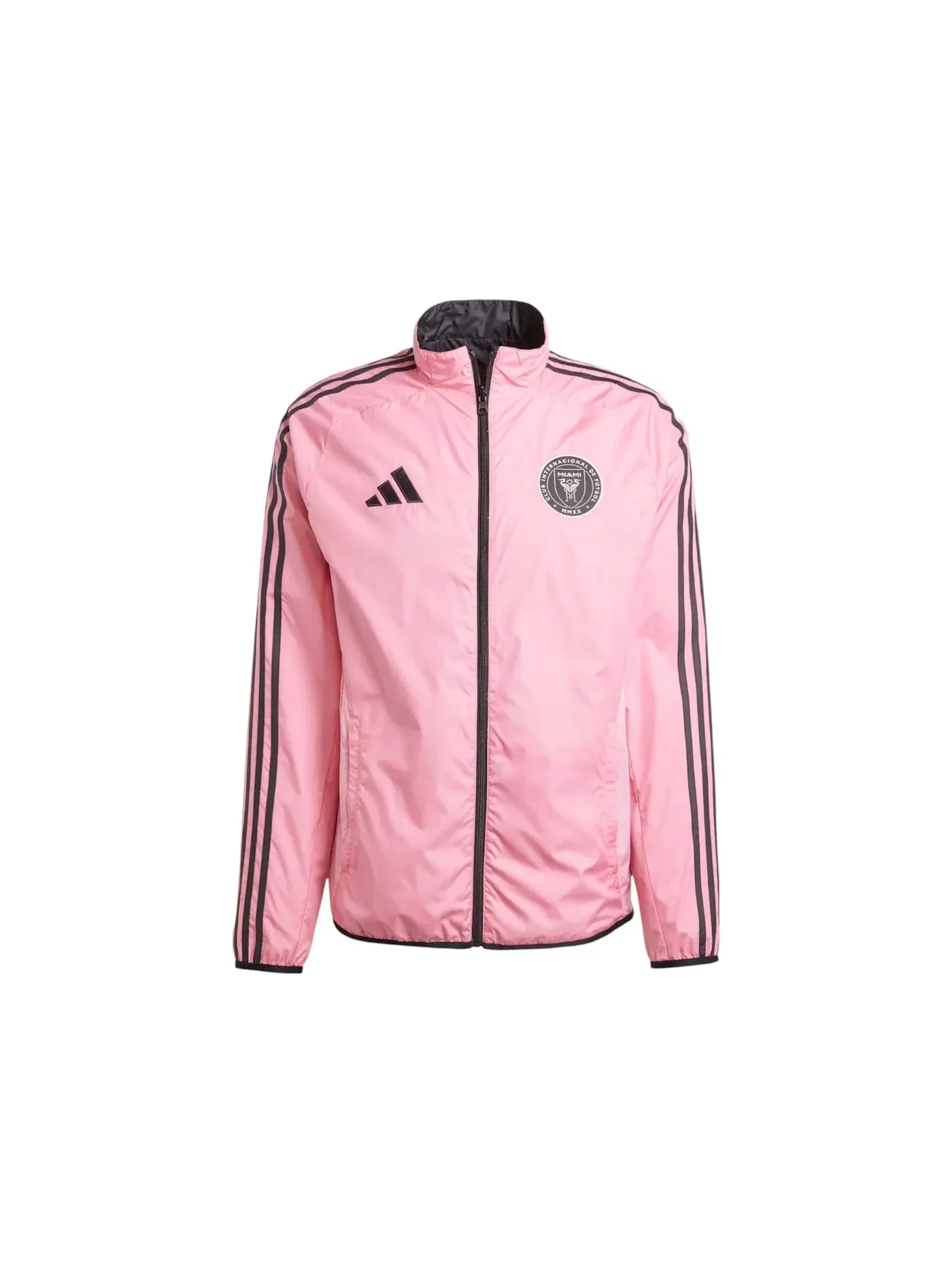 Мужская куртка с принтом Adidas — изображение 1 из 2, розовый