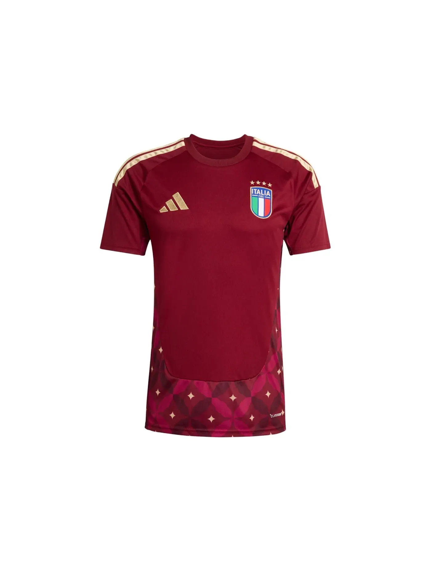 Мужская футбольная вратарская джерси Adidas Italy 2026 Home — изображение 1 из 1, бордовый