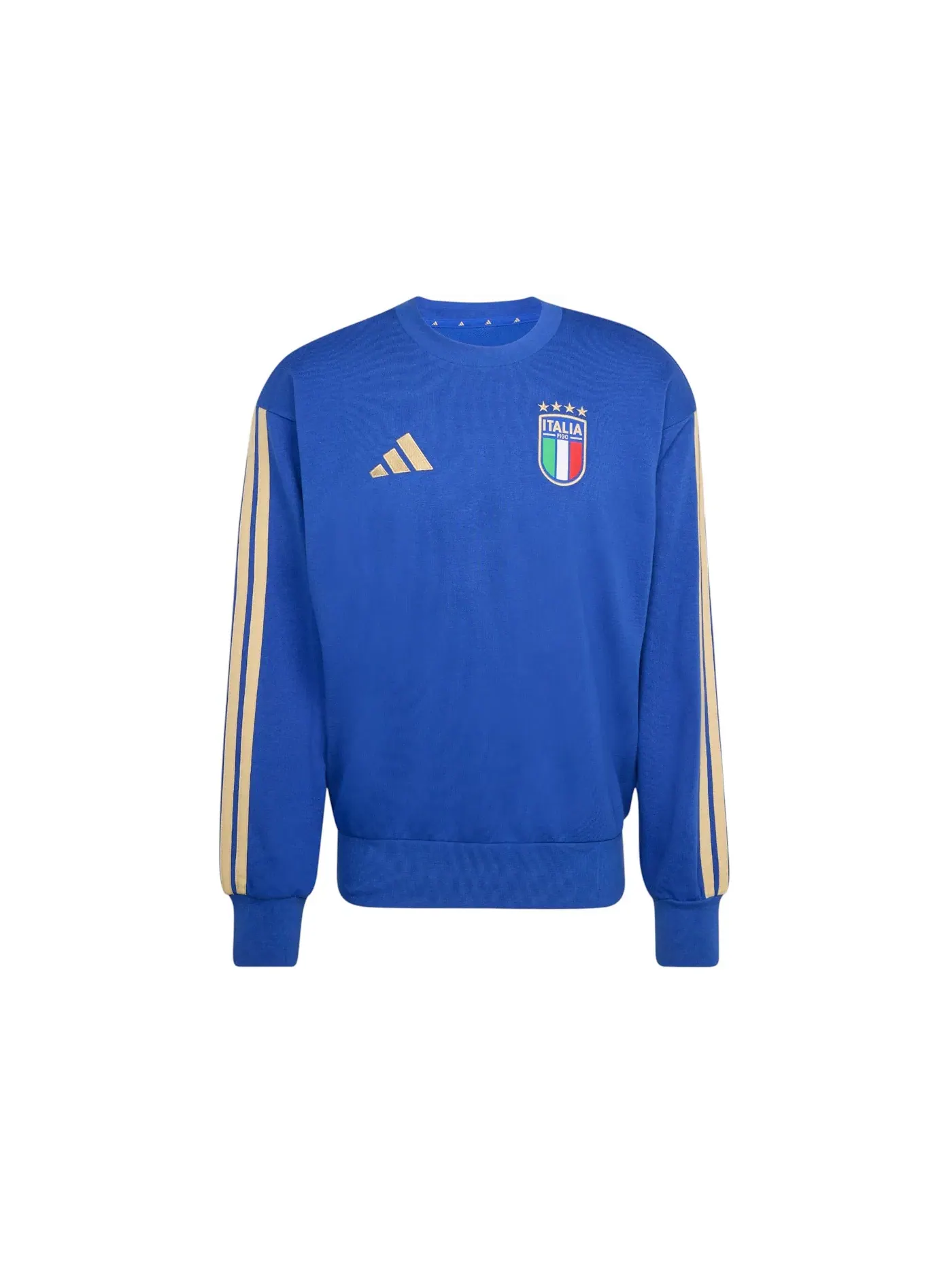 Мужской свитшот с длинным рукавом Italy DNA Crew Adidas — изображение 1 из 1, синий