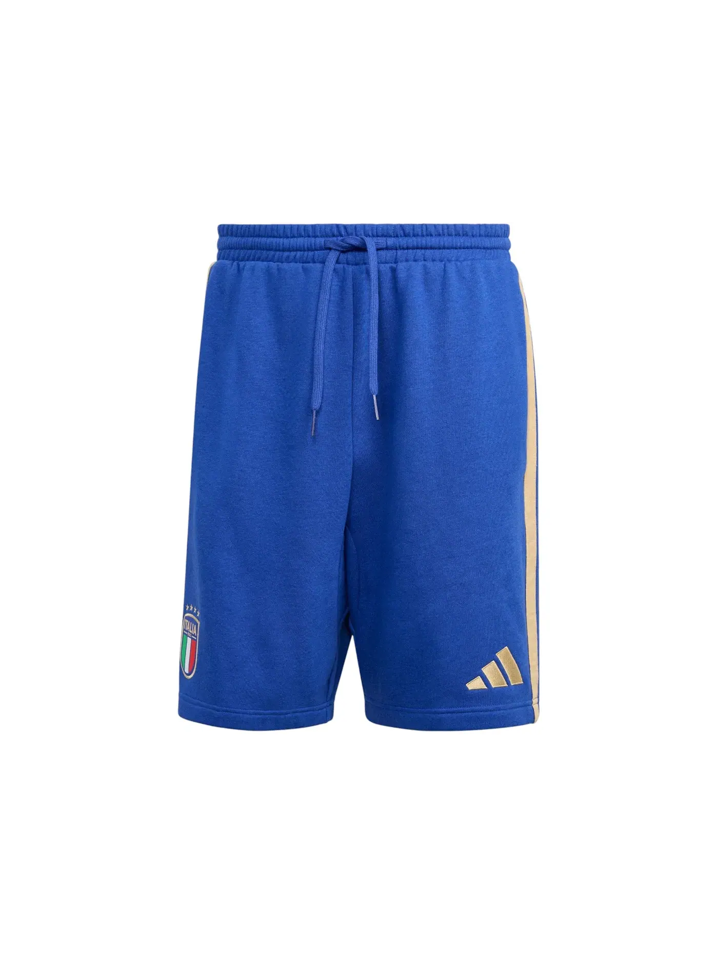 Мужские шорты из флиса с принтом Adidas Italy DNA Shorts — изображение 1 из 1, синий
