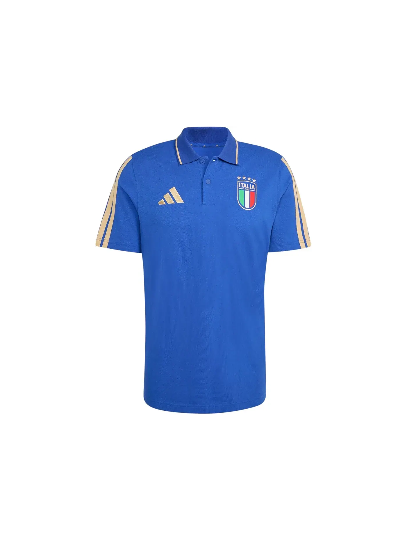 Мужское поло Adidas Italy DNA Polo — изображение 1 из 1, синий
