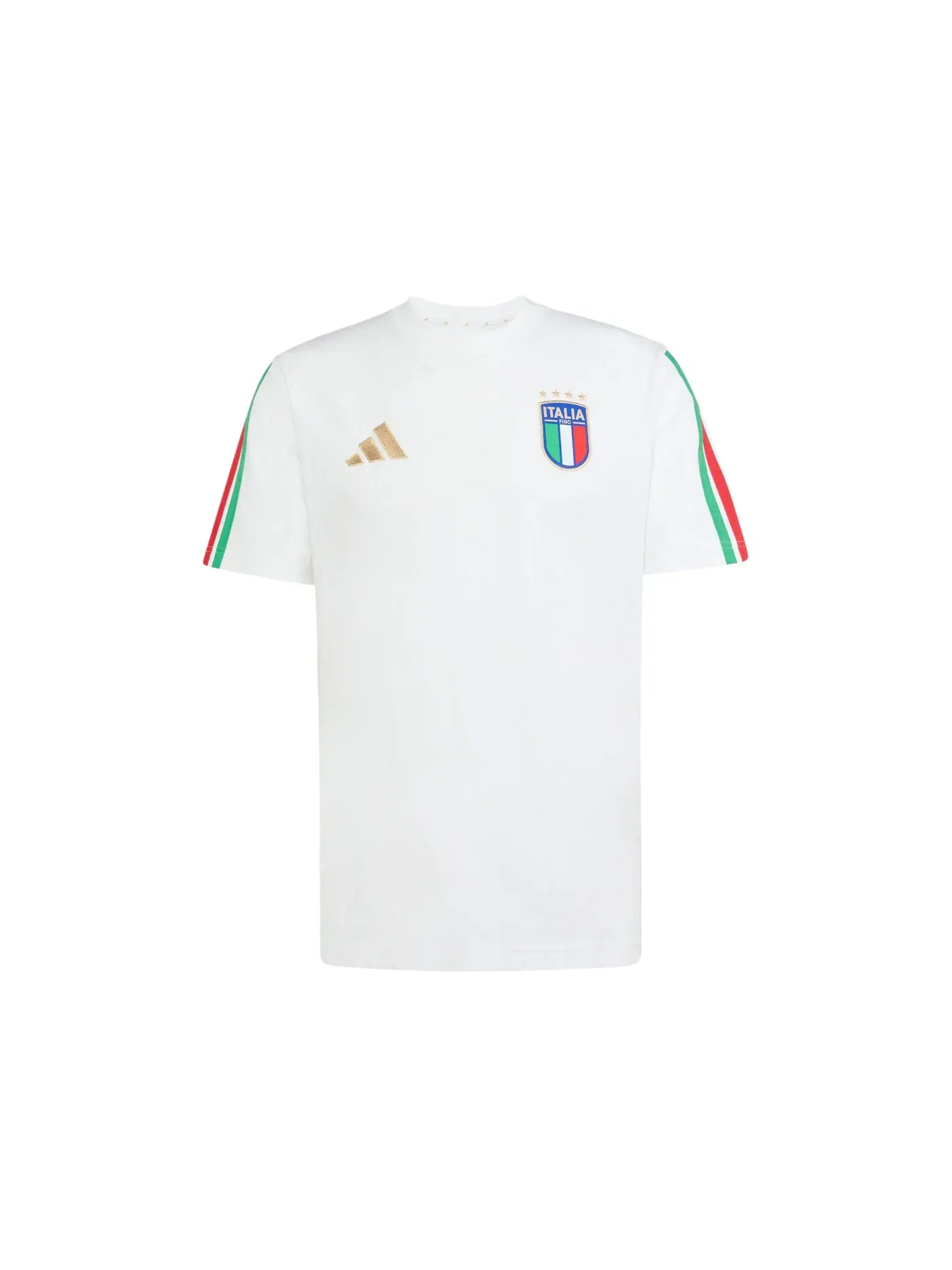 Мужская футболка с принтом Adidas Italy DNA T-Shirt — изображение 1 из 1, белый