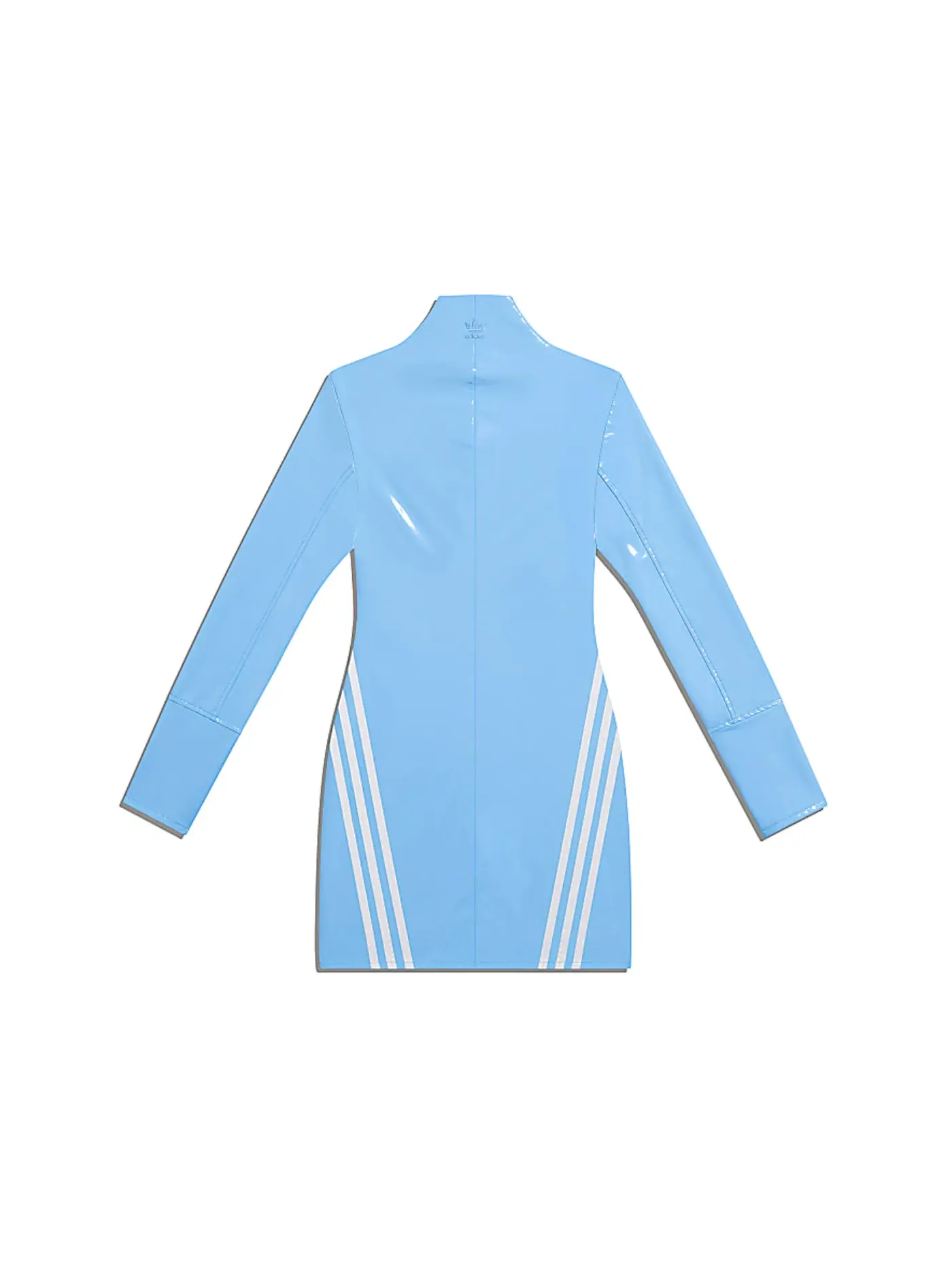 Женское платье с длинным рукавом Ivy Park Adidas — изображение 2 из 2, светлый синий/белый