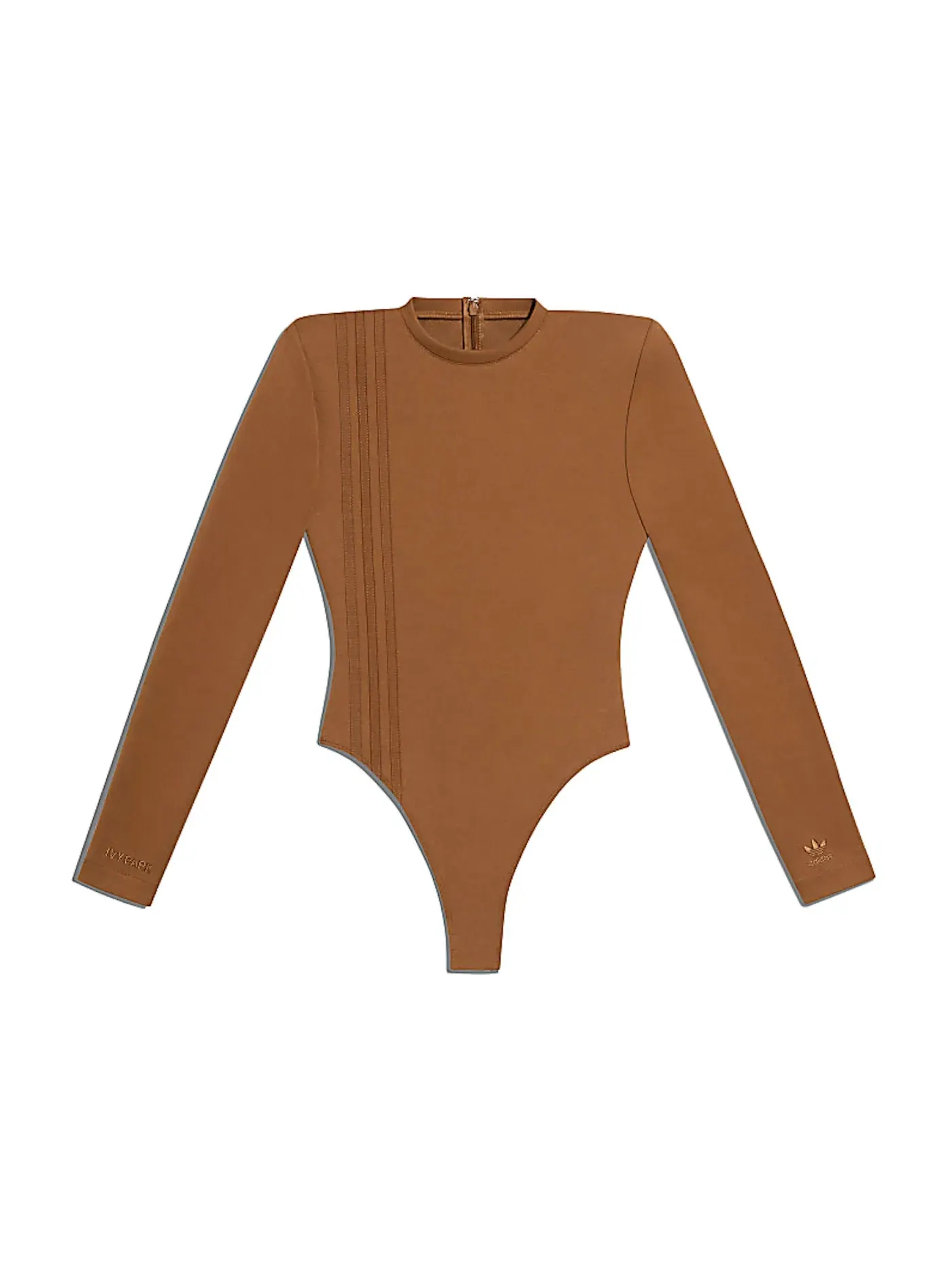 Женское боди с длинным рукавом Bodysuit (Plus Size) Adidas — изображение 1 из 2, коричневый