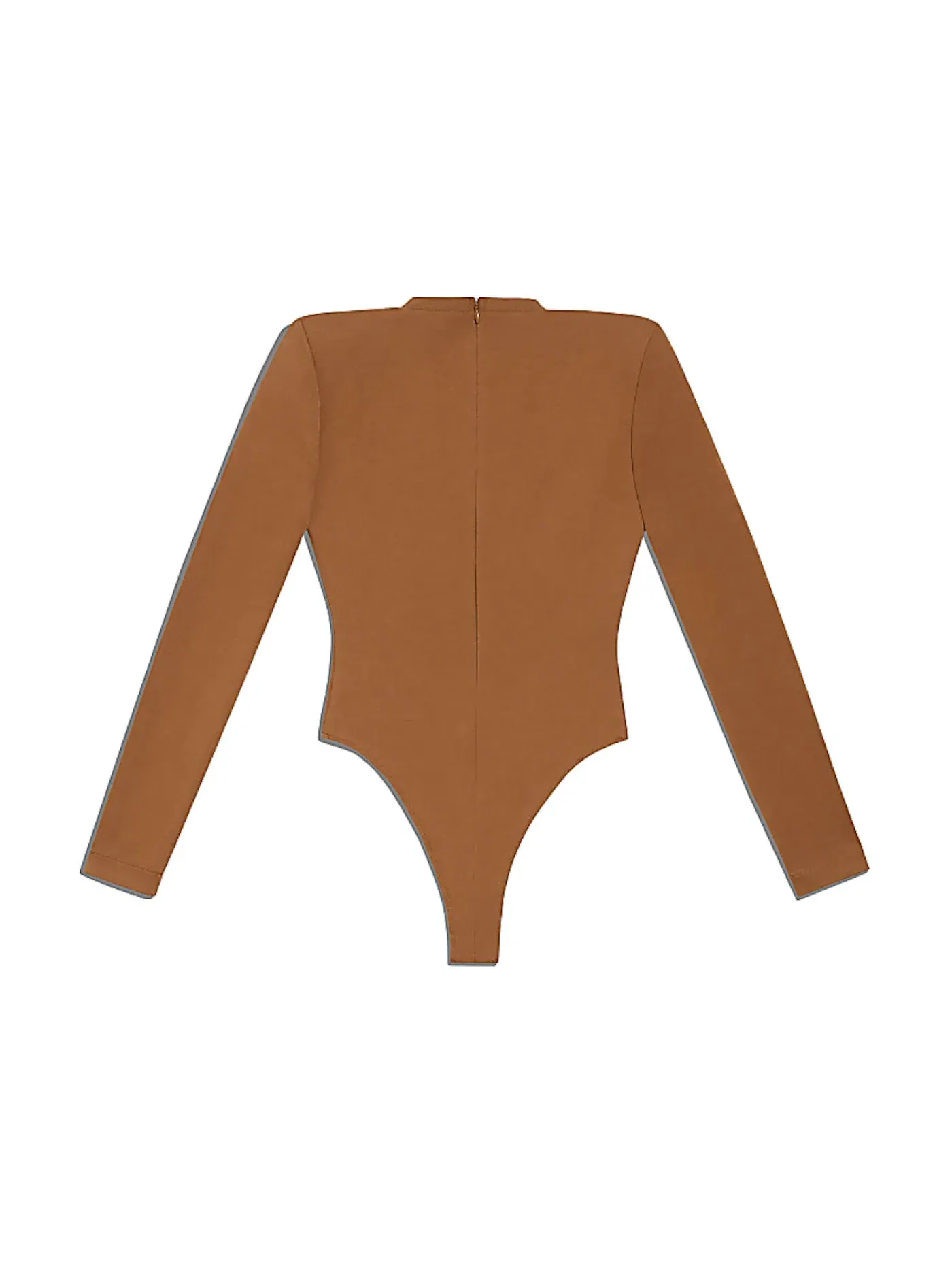 Женское боди с длинным рукавом Bodysuit (Plus Size) Adidas — изображение 2 из 2, коричневый