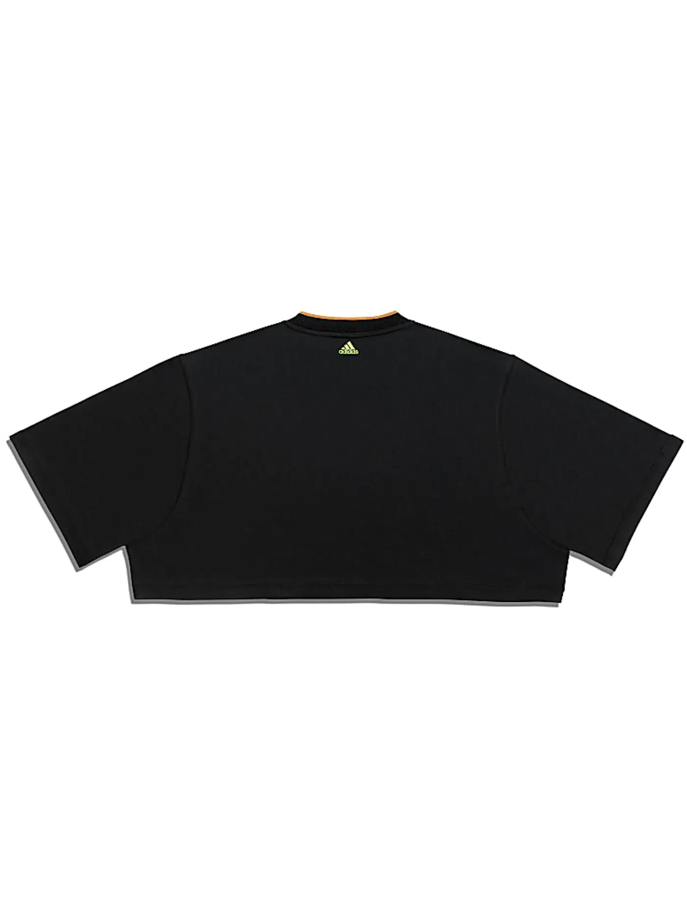 Женская футболка с принтом Ivy Park 3-Stripes Crop Tee Adidas — изображение 2 из 2, черный