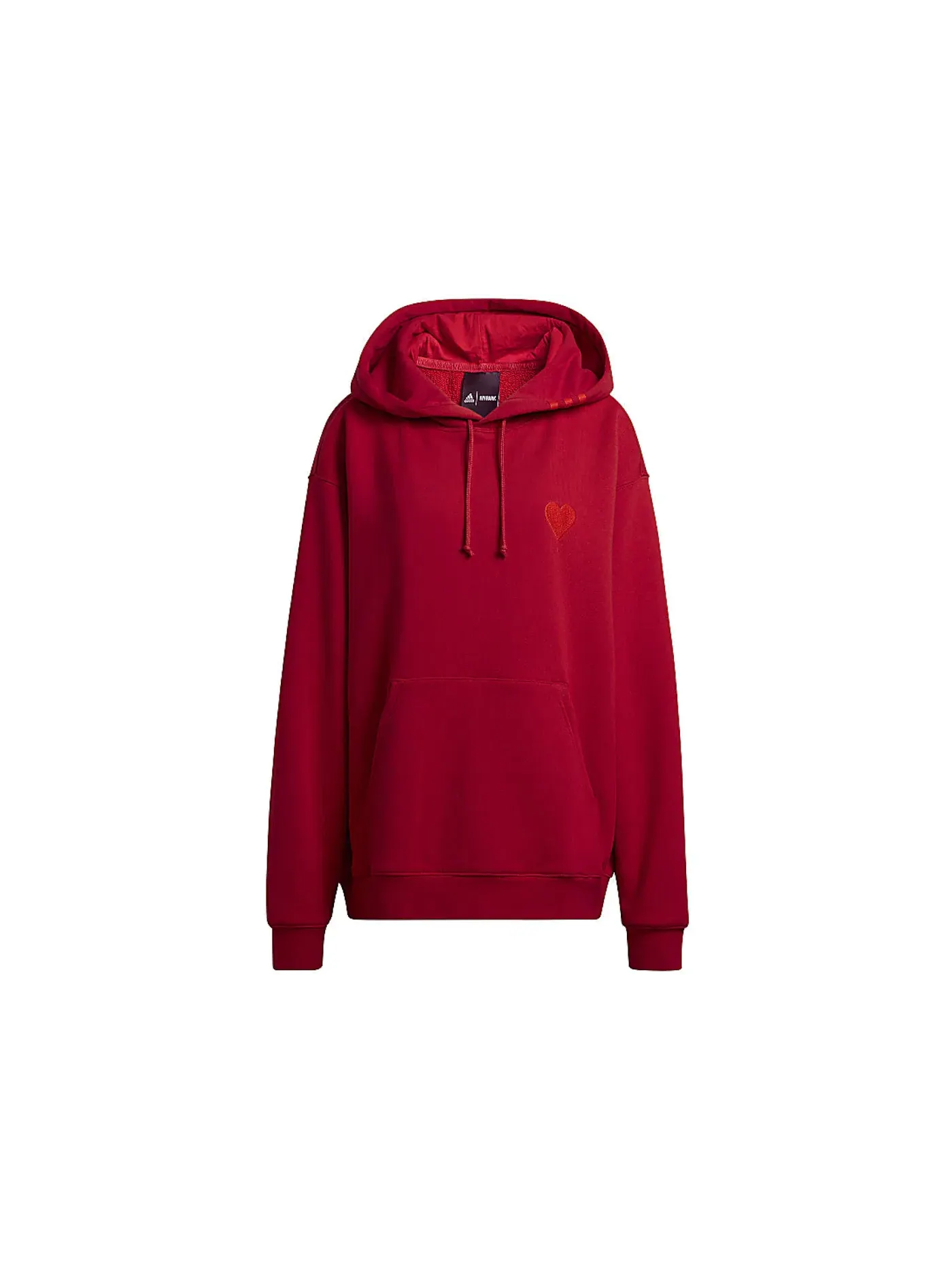 Худи унисекс с тремя полосками Adidas Ivy Park Hoodie (All Gender) — изображение 1 из 2, красный