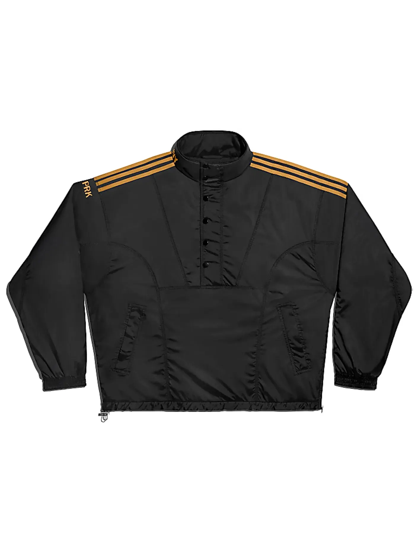 Унисекс-ветровка с принтом 3-Stripes Padded Windbreaker Adidas — изображение 1 из 2, черный