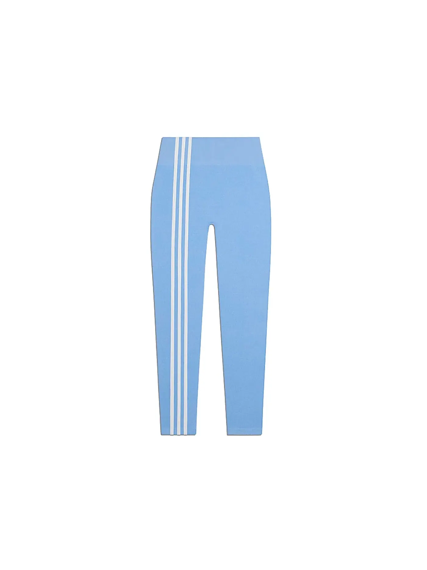 Женские леггинсы с принтом Ivey Park 3-Stripes Terry Tights Adidas — изображение 1 из 2, светлый синий