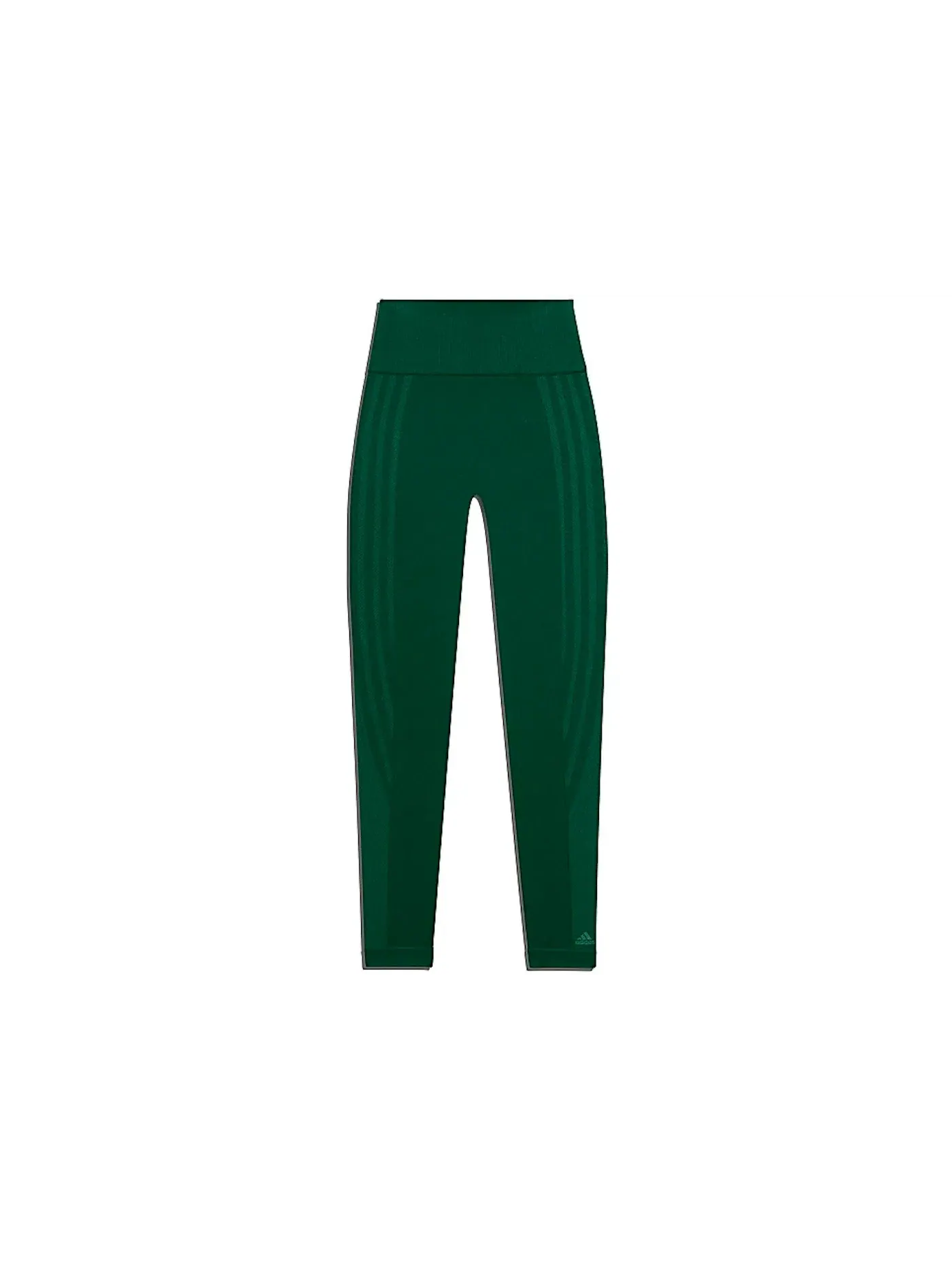 Женские леггинсы с лампасами Ivy Park Circular Knit 3-Stripes Adidas — изображение 1 из 2, темный зеленый