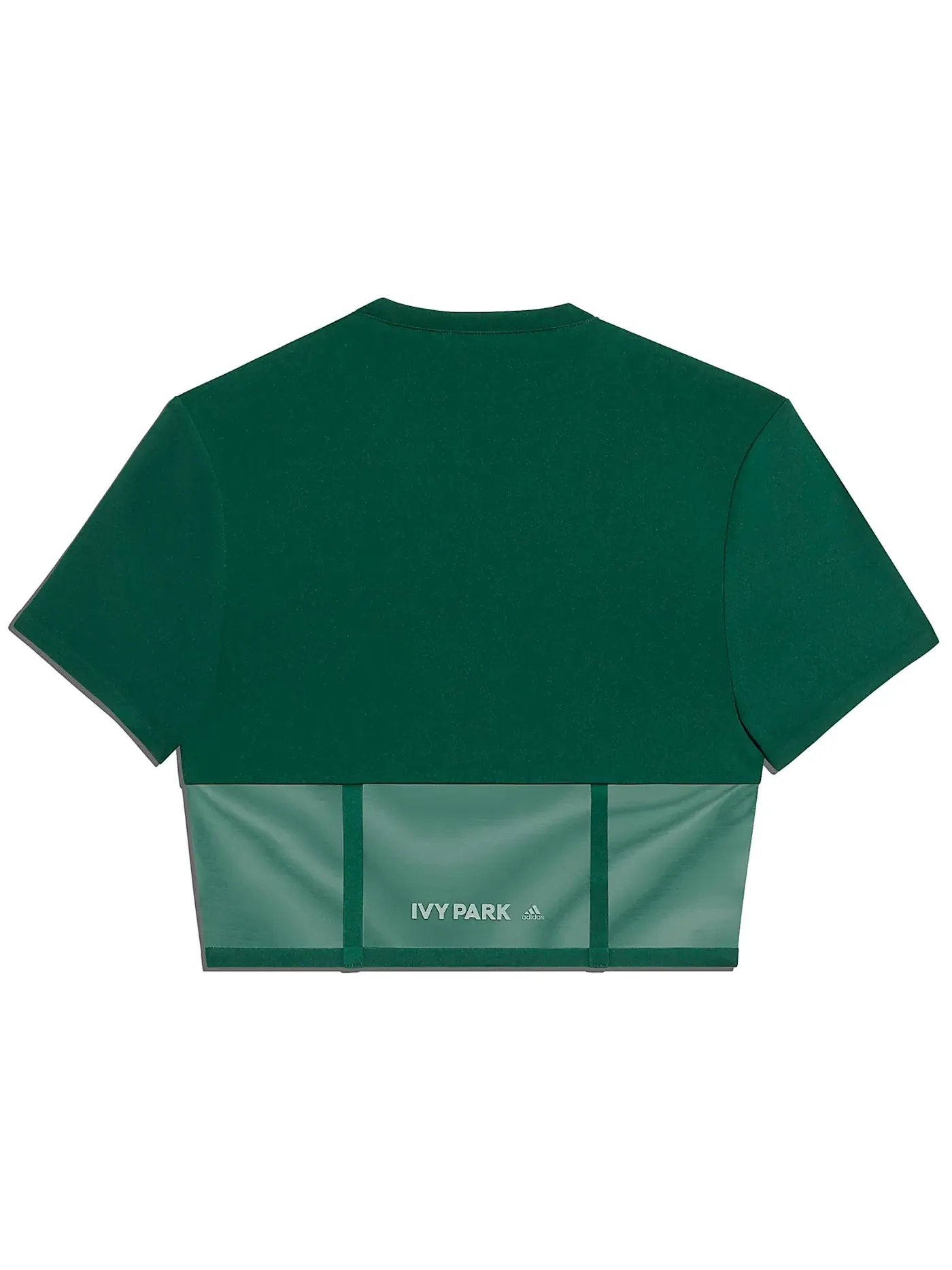 Женский топ-корсет с длинным рукавом Crop Top Adidas — изображение 2 из 2, темный зеленый