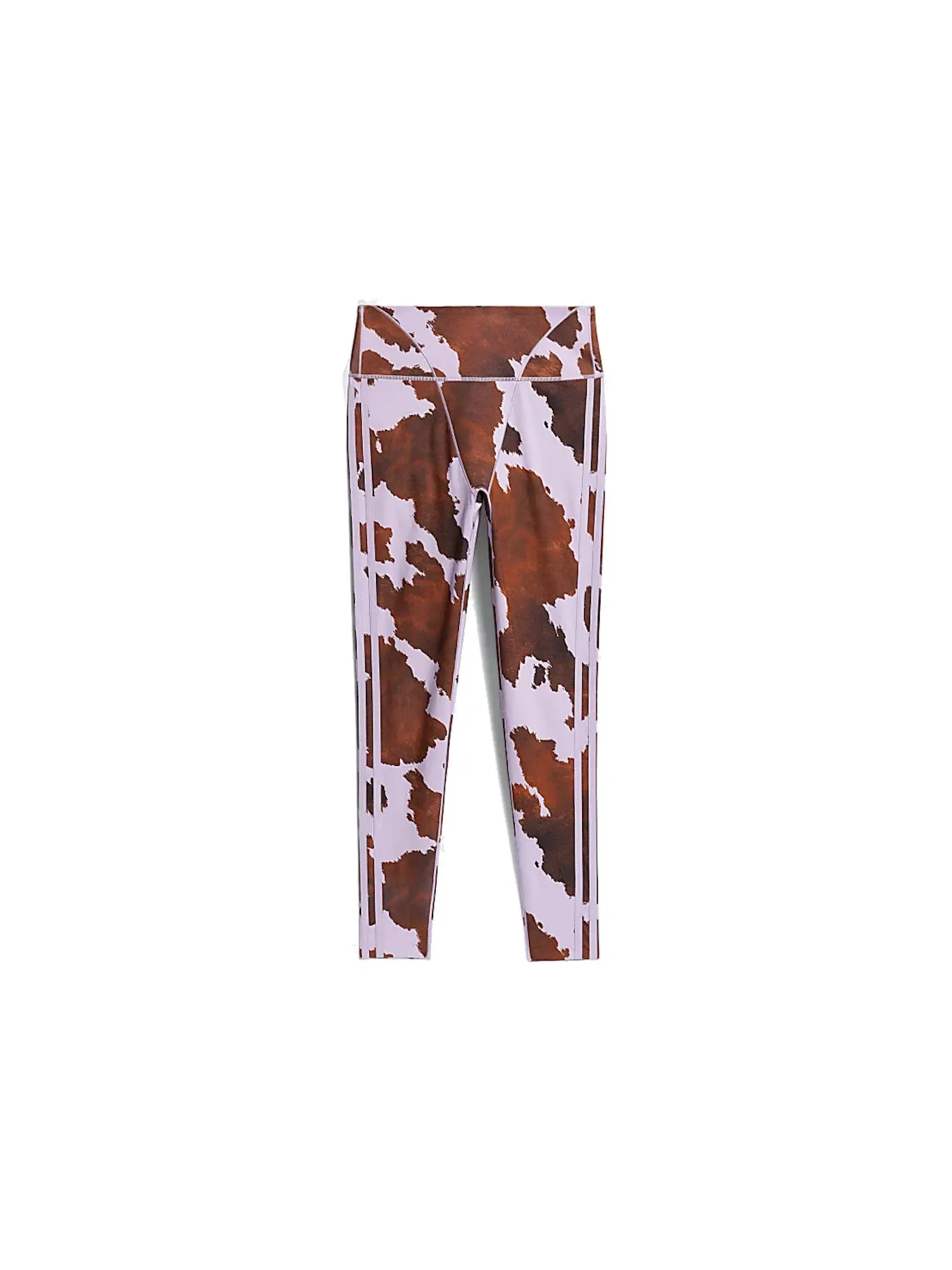 Женские леггинсы с принтом Adidas Ivy Park Cow-Print Tights — изображение 1 из 2, фиолетовый