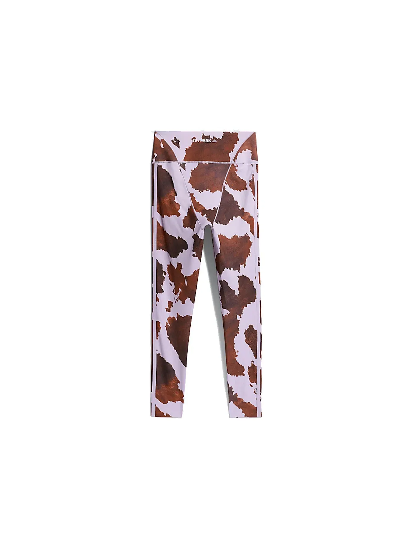 Женские леггинсы с принтом Adidas Ivy Park Cow-Print Tights — изображение 2 из 2, фиолетовый