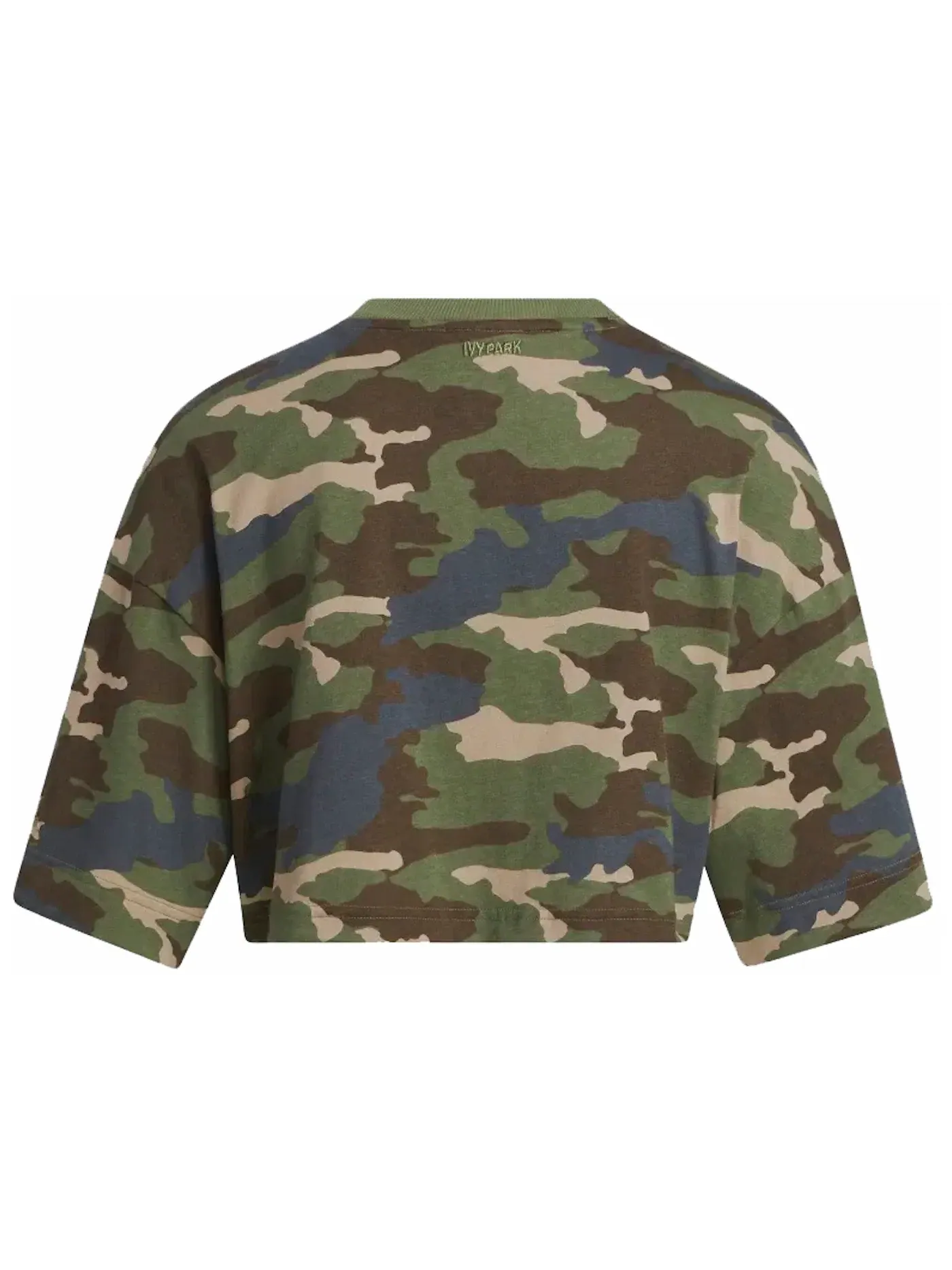 Женская футболка с камуфляжным принтом Adidas Ivy Park Crop Tee, Camo Print — изображение 2 из 2