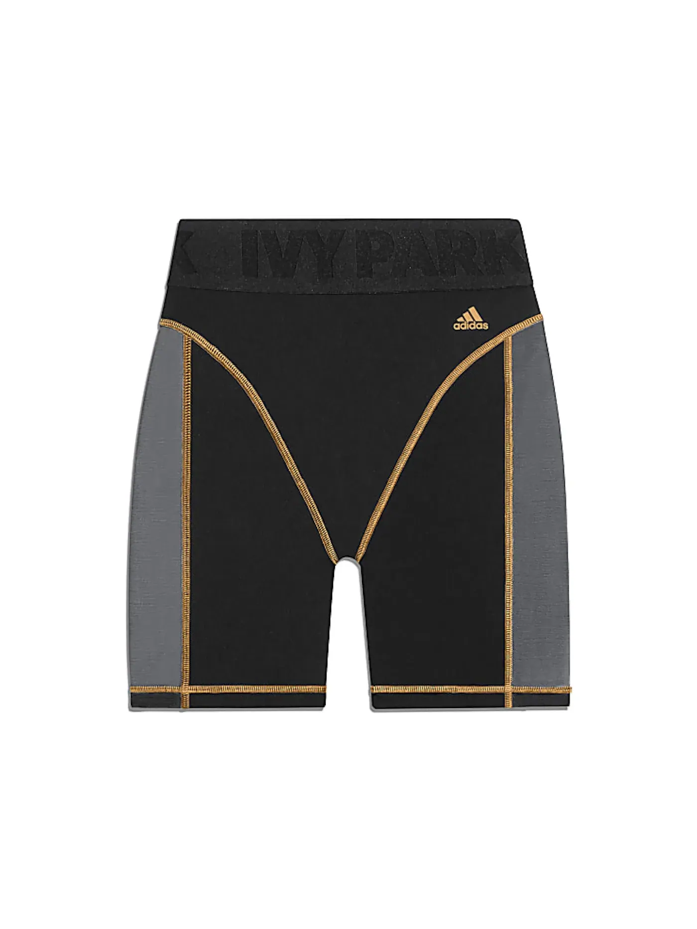 Женские велосипедные шорты с контрастной строчкой Adidas Ivy Park — изображение 1 из 2, черный