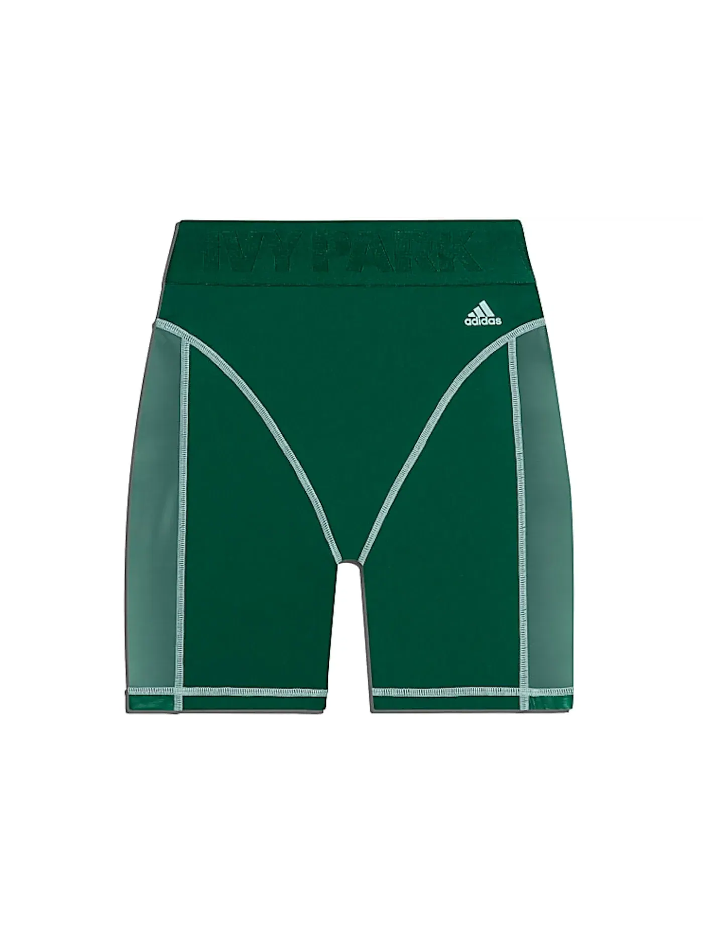 Женские велосипедные шорты с принтом Ivy Park Adidas — изображение 1 из 2, темный зеленый