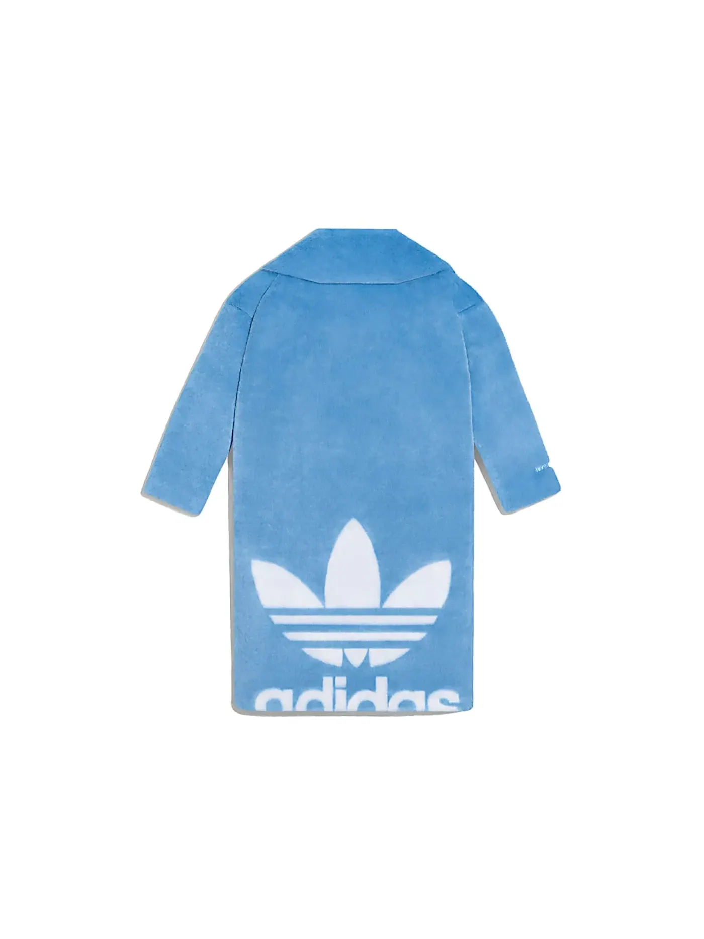 Унисекс пальто из искусственного меха Fur Coat Adidas — изображение 2 из 2, светлый синий