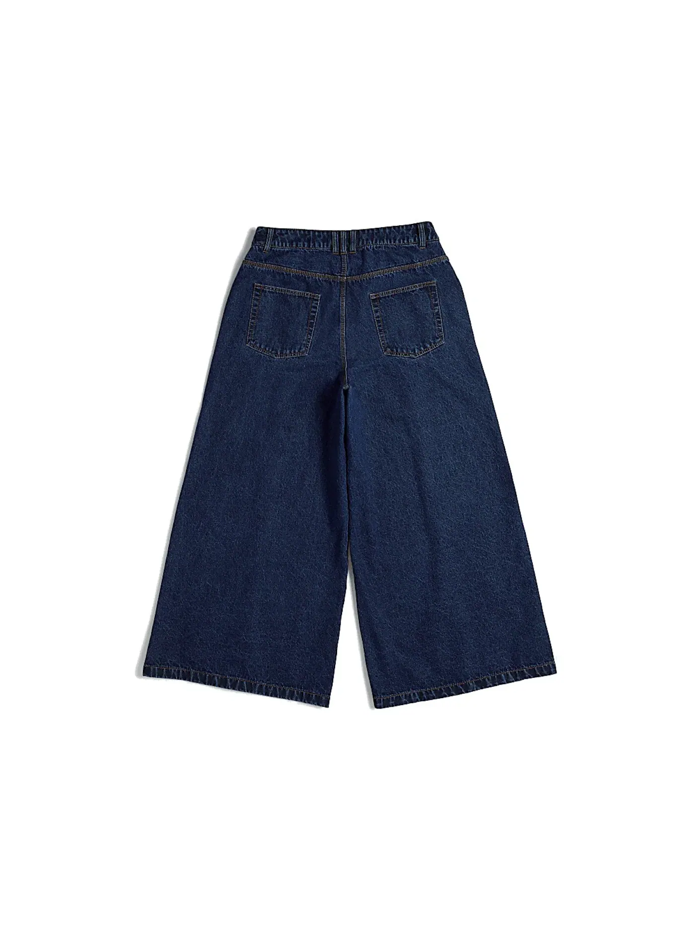 Женские джинсы с широкими штанинами Wide-Leg Snap Pants Adidas — изображение 2 из 2, темный джинсовый синий