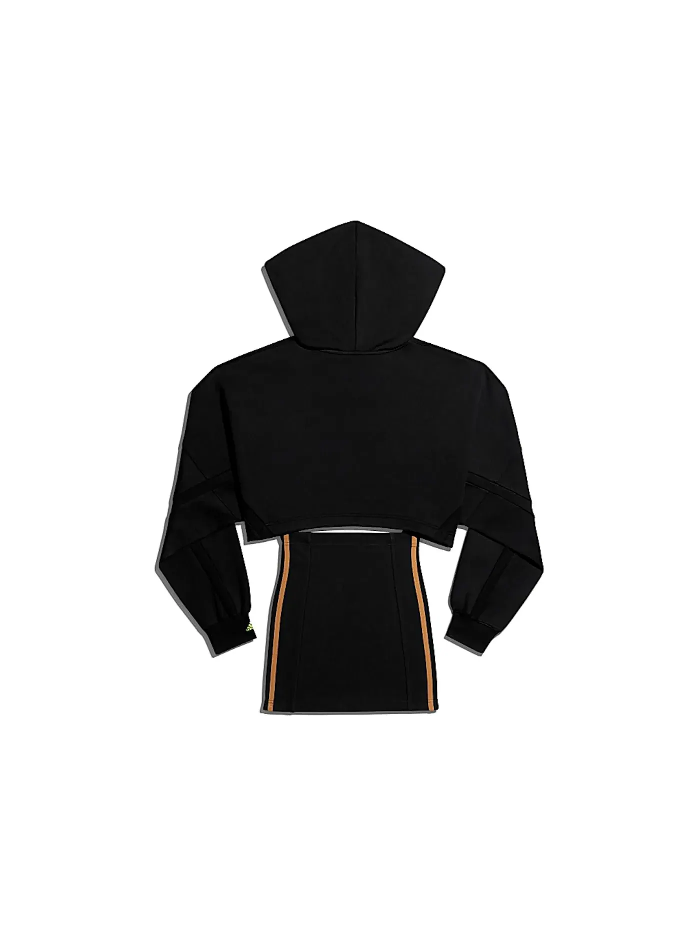 Женское платье с капюшоном и вырезами Adidas Ivy Park Dress — изображение 2 из 2, черный