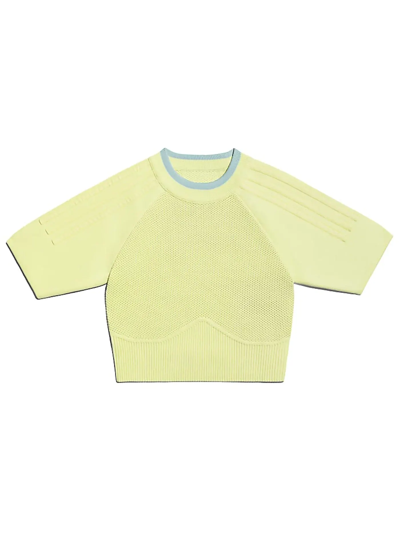 Женский топ-кроп с длинным рукавом Crop Top Adidas — изображение 1 из 2, желтый