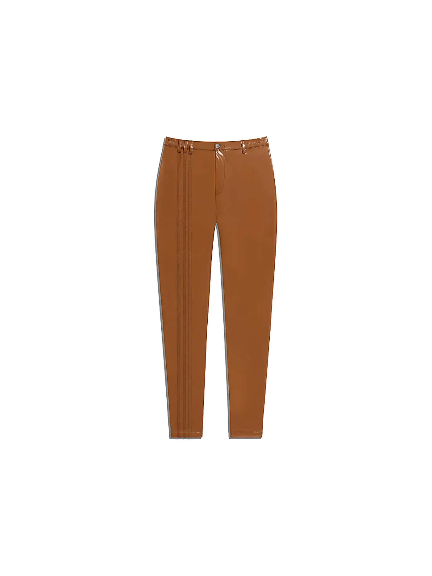 Женские брюки латексные Adidas Ivy Park Latex Pants Plus Size — изображение 1 из 2, коричневый