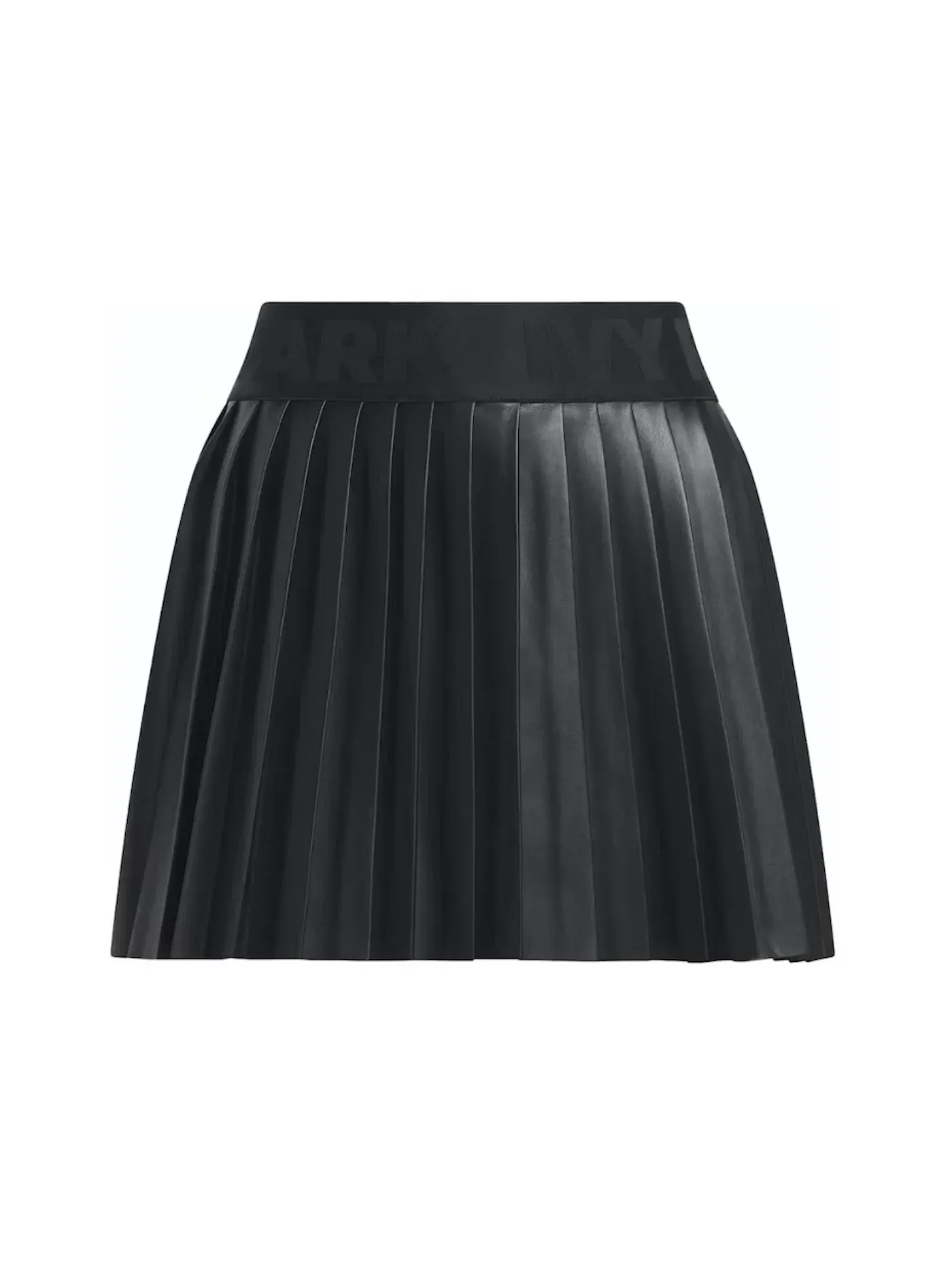 Женская мини-юбка плиссе из кожи Ivy Park Leather Pleated Mini Skirt Adidas — изображение 1 из 2, черный