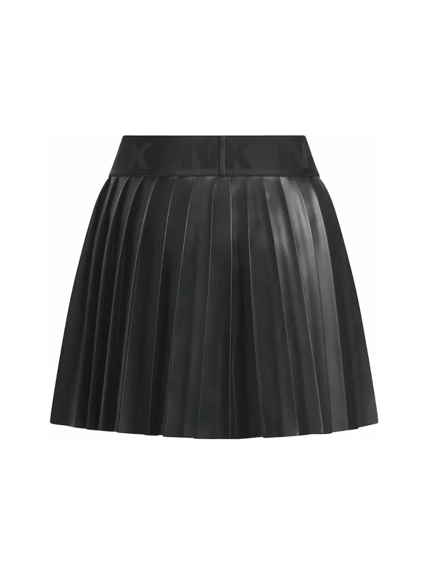 Женская мини-юбка плиссе из кожи Ivy Park Leather Pleated Mini Skirt Adidas — изображение 2 из 2, черный
