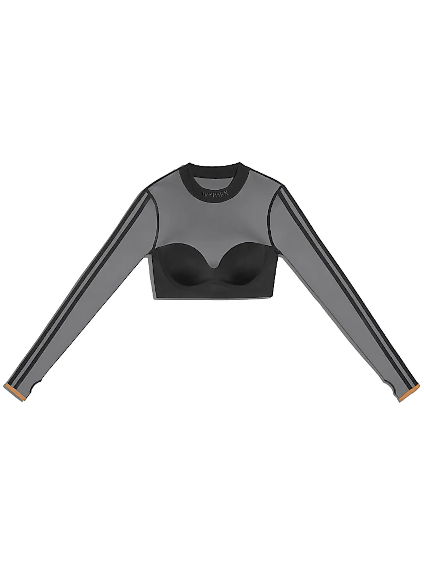 Женский топ с длинным рукавом Ivy Park Adidas — изображение 1 из 2, черный