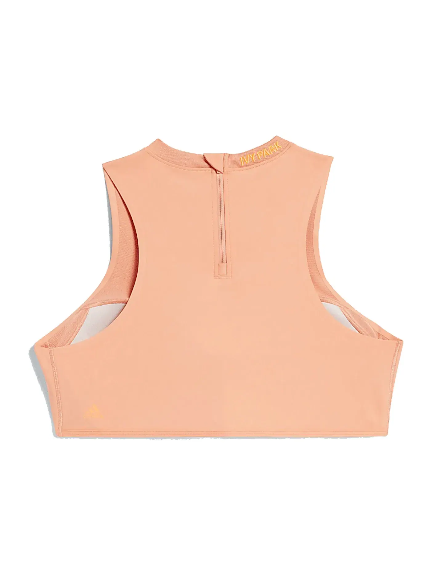 Женский топ-кроп с сетчатой вставкой Mesh Crop Top Adidas — изображение 2 из 2, розовый