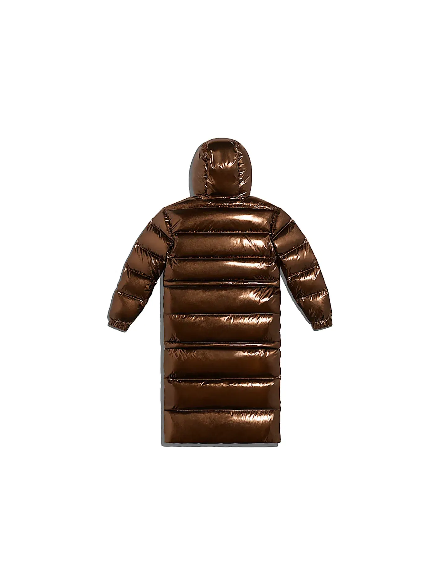 Унисекс пуховик с металлическим эффектом Adidas Ivy Park Metallic Puffer Jacket — изображение 2 из 2, коричневый