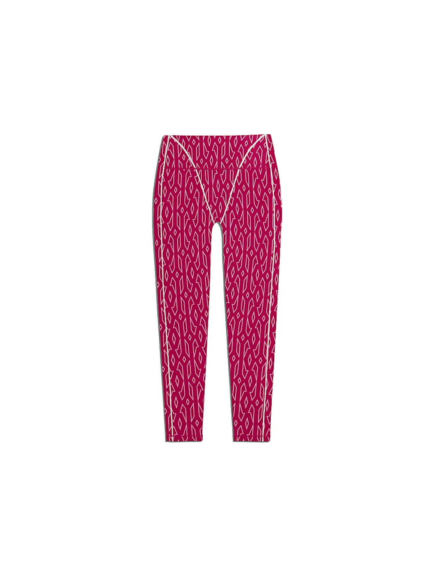 Женские леггинсы с монограммой Adidas Ivy Park Monogram Tights — изображение 1 из 2, розовый