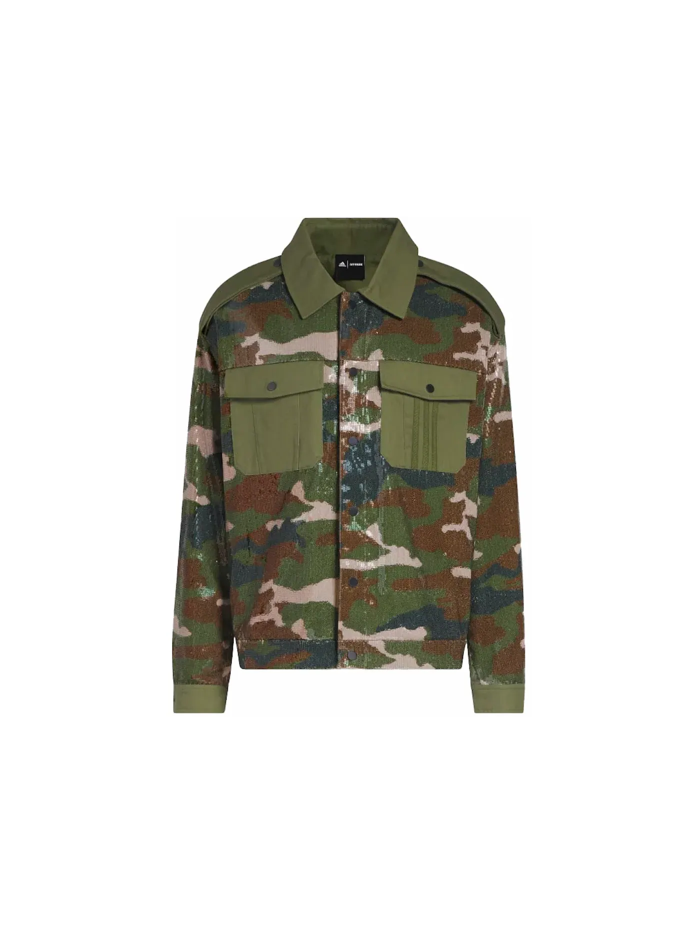 Унисекс куртка с пайетками AOP Camo Adidas, AOP Camo — изображение 1 из 2