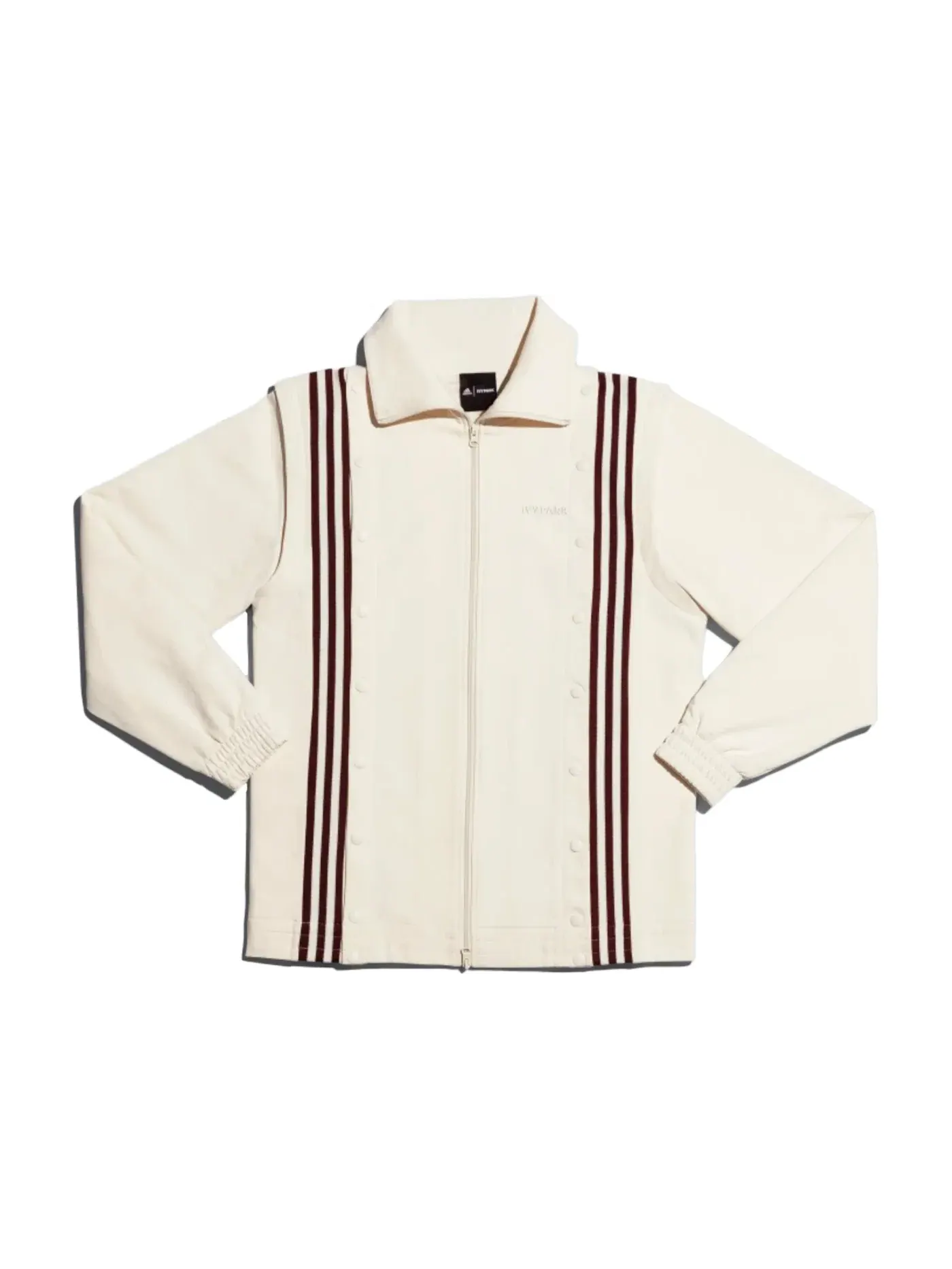 Унисекс куртка с длинным рукавом Adidas Ivy Park Snap Track Jacket — изображение 1 из 2, экру тинт/марун
