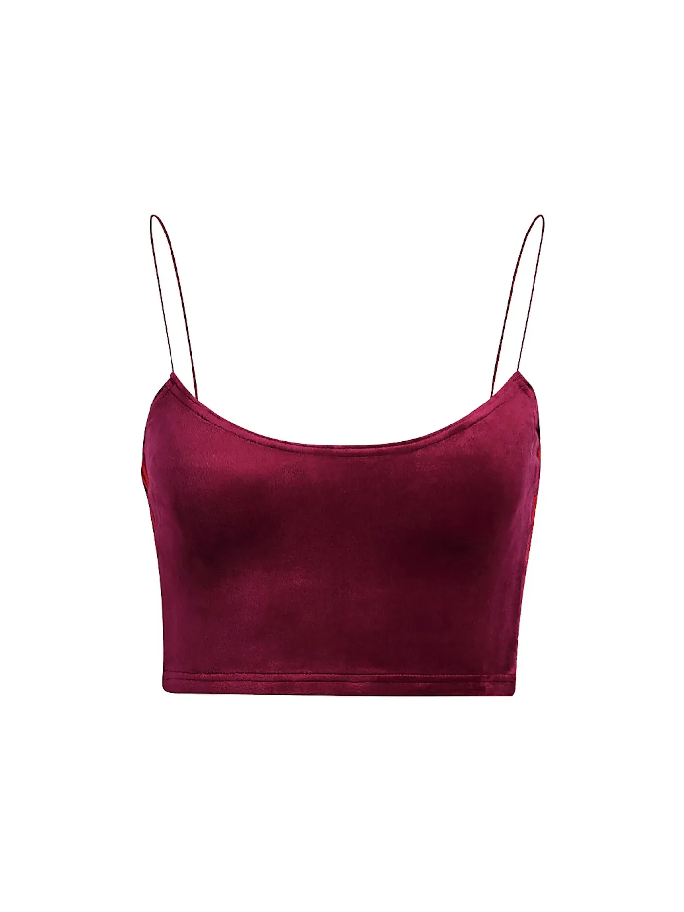 Женский бюстгальтер-бралетт из велюра Bralette Adidas, Cherry Wood — изображение 1 из 2