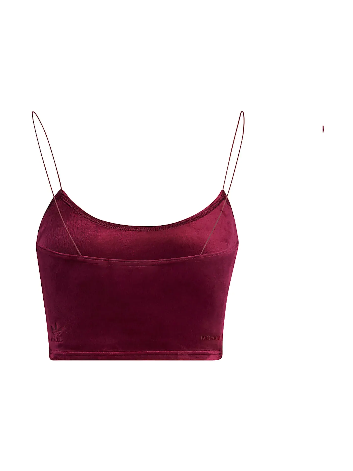 Женский бюстгальтер-бралетт из велюра Bralette Adidas, Cherry Wood — изображение 2 из 2