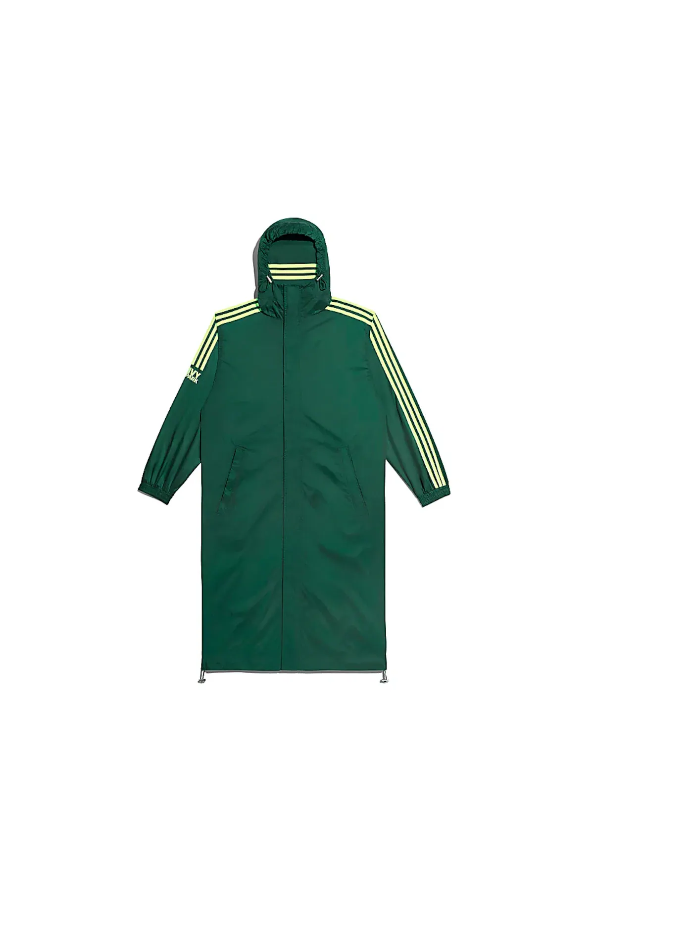 Унисекс-куртка ветрозащитная Jacket Adidas — изображение 1 из 2, темный зеленый/-желтый